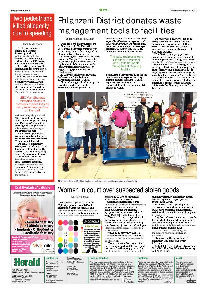Hazyview Herald 26 May 2021 page 2