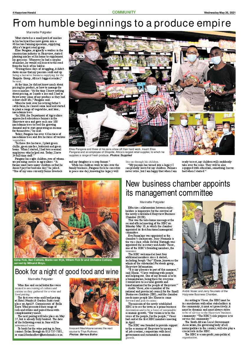 Hazyview Herald 26 May 2021 page 4