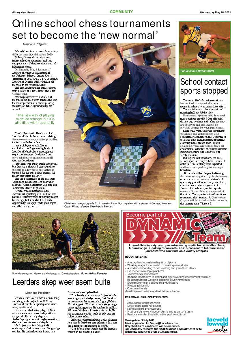 Hazyview Herald 26 May 2021 page 6