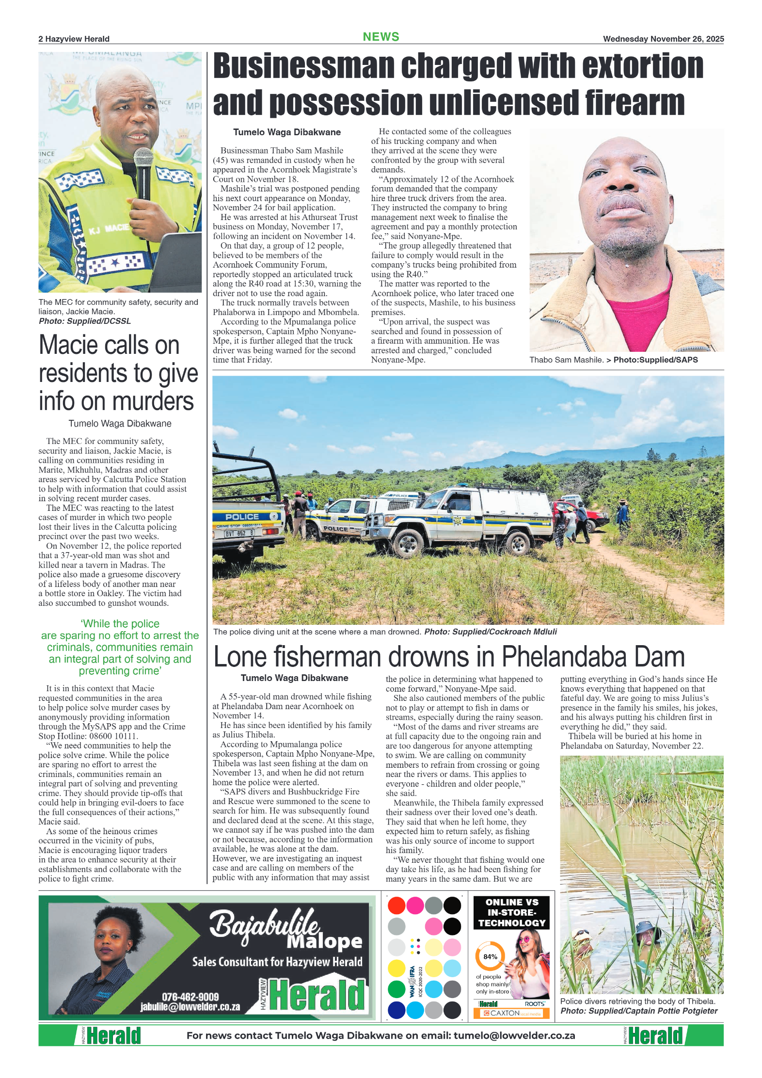 Hazyview Herald 26 November 2025 page 2