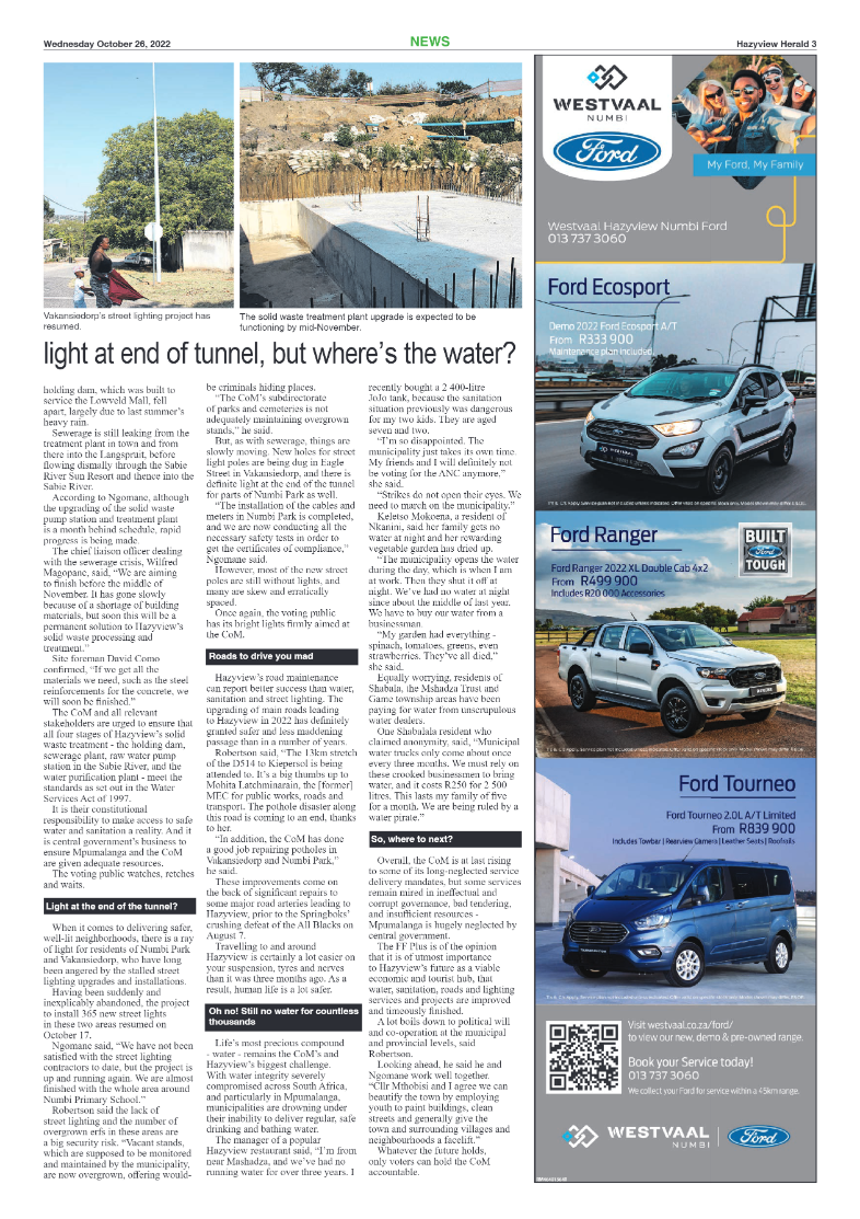 Hazyview Herald 26 October 2022 page 3