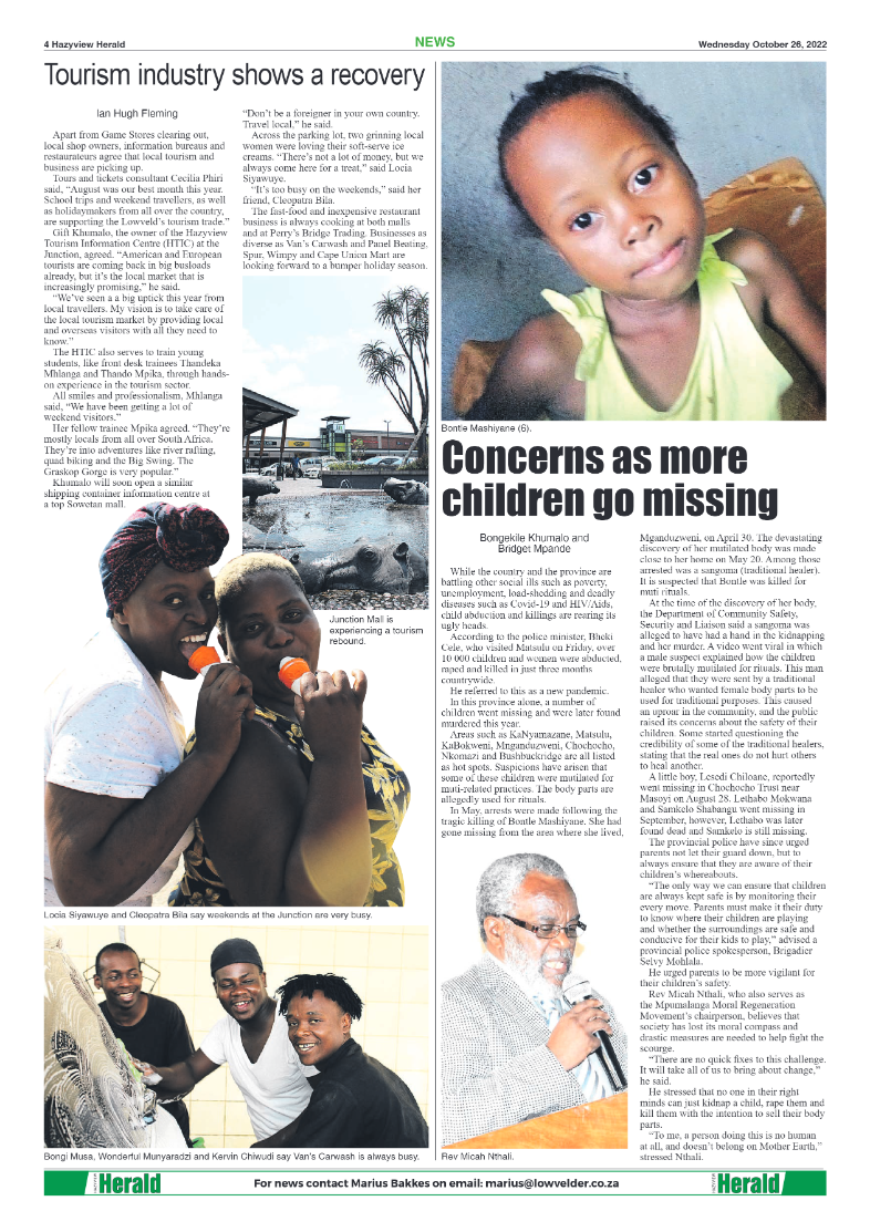 Hazyview Herald 26 October 2022 page 4