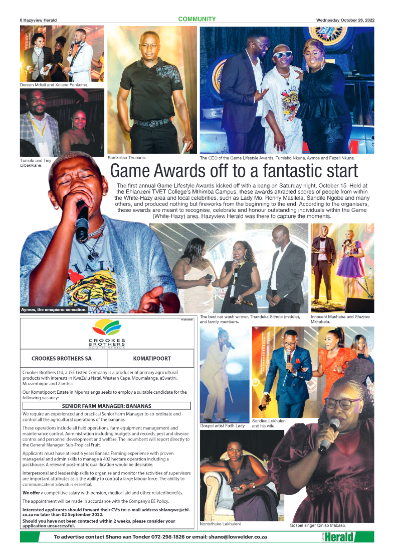 Hazyview Herald 26 October 2022 page 6