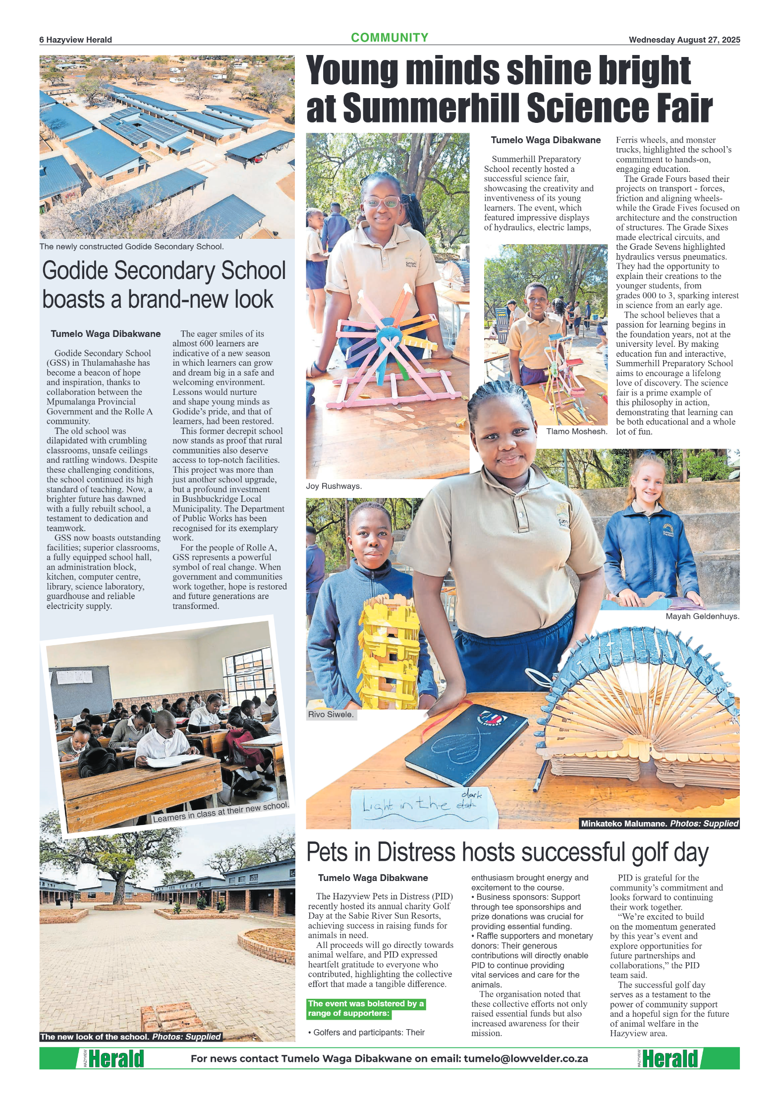 Hazyview Herald 27 August 2025 page 6