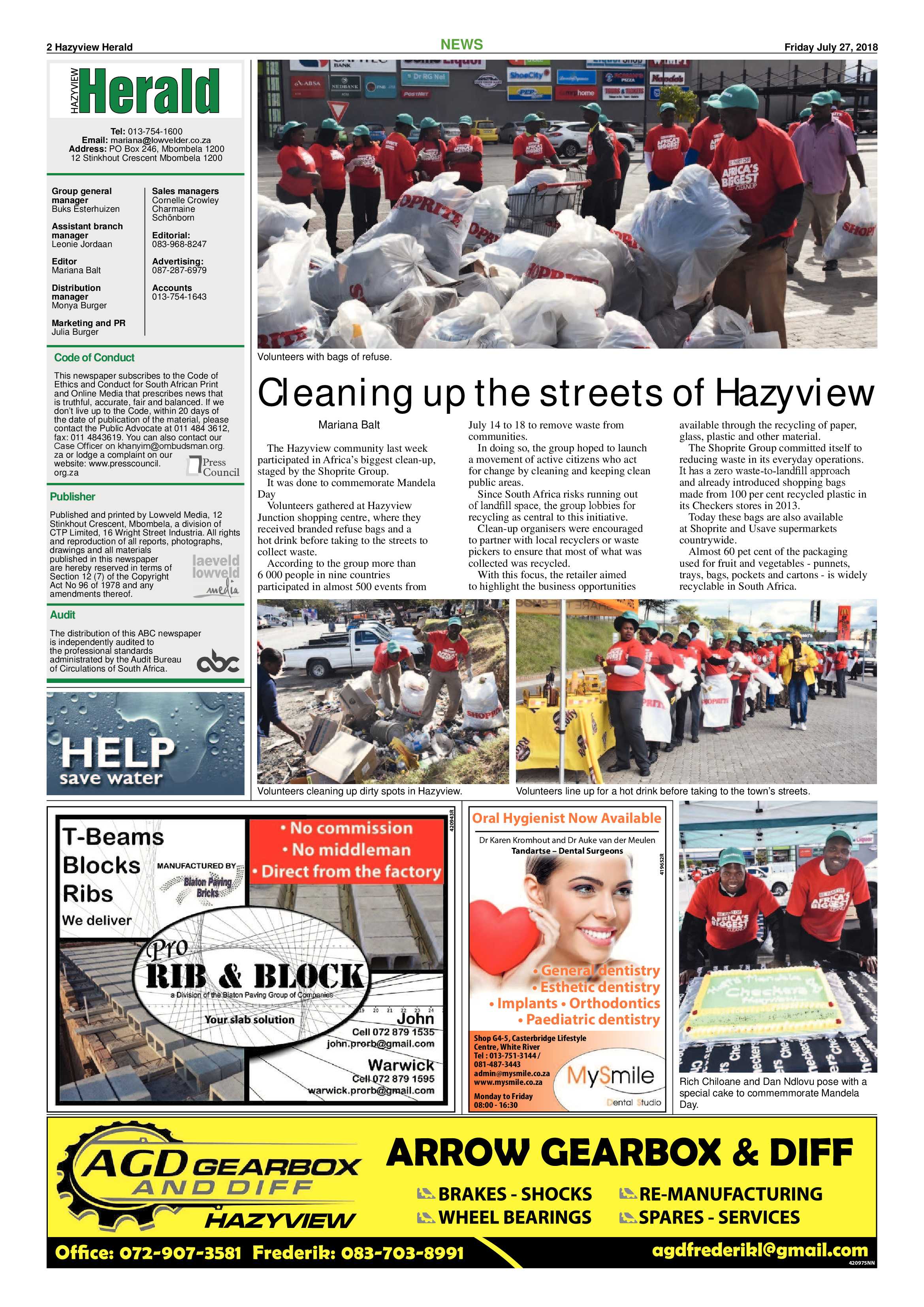 Hazyview Herald 27 July 2018 page 2