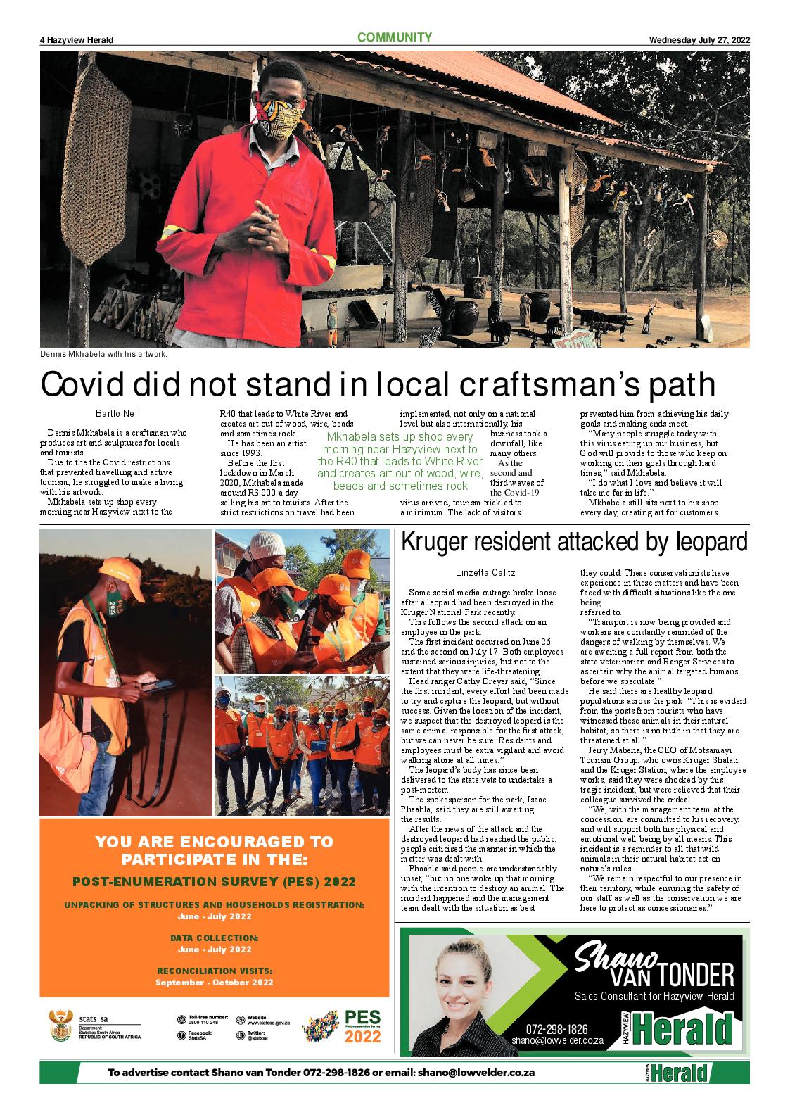 Hazyview Herald 27 July 2022 page 4
