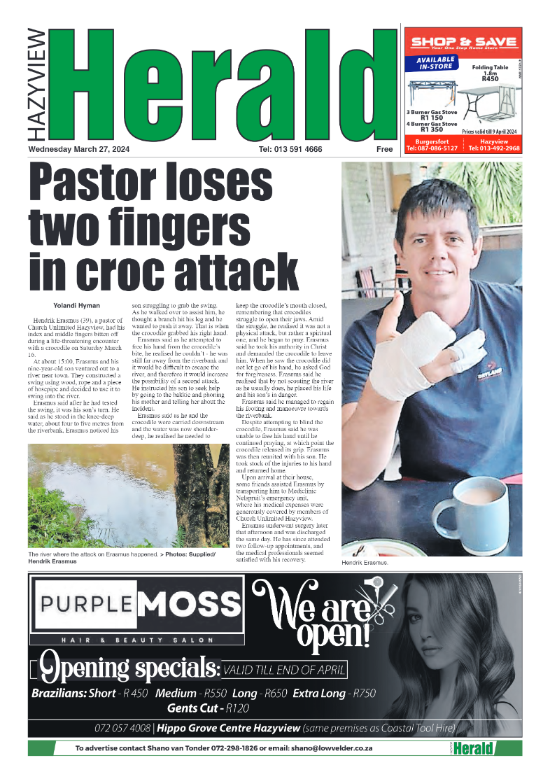 Hazyview Herald 27 March 2024 page 1