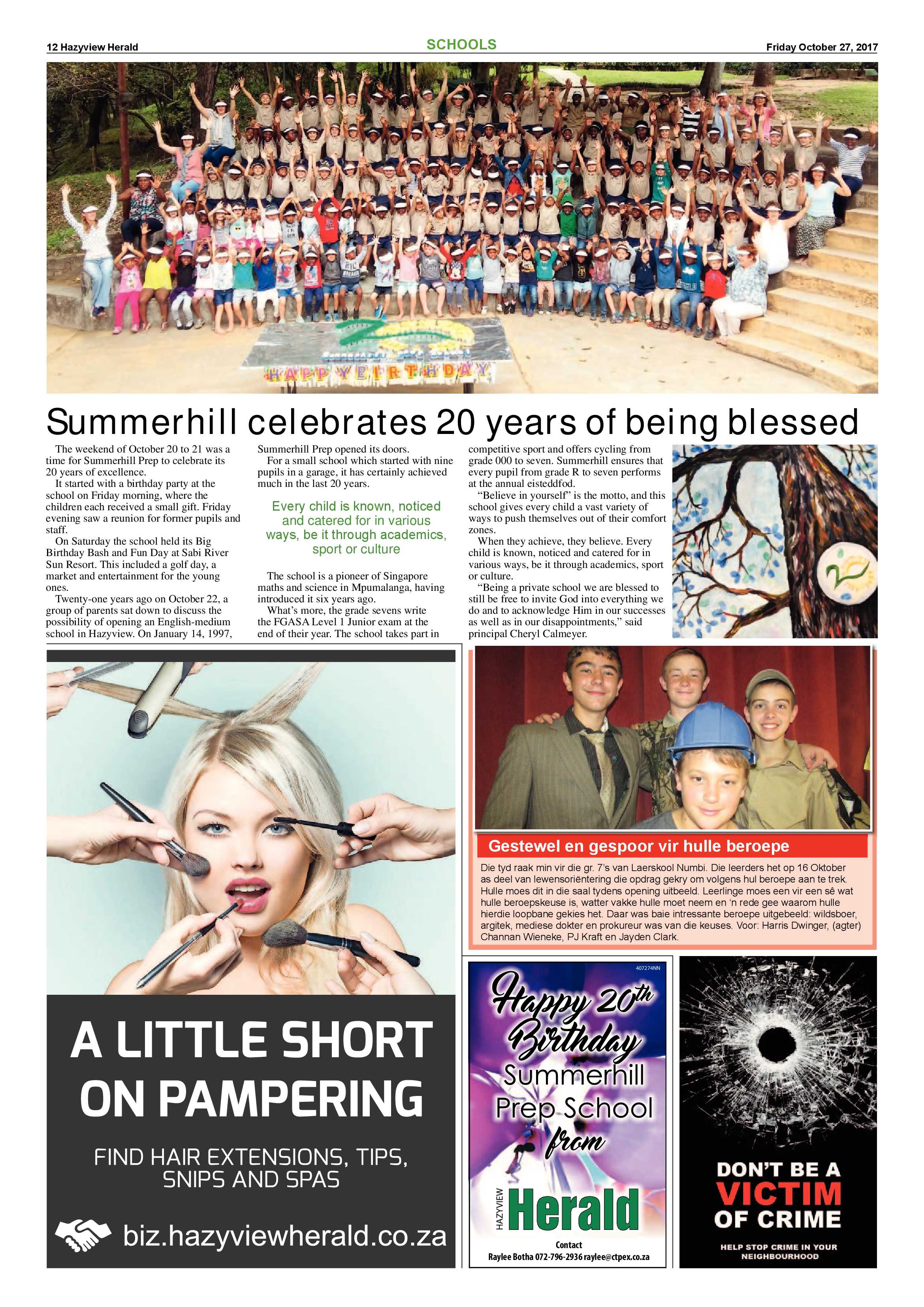 Hazyview Herald 27 October 2017 page 12