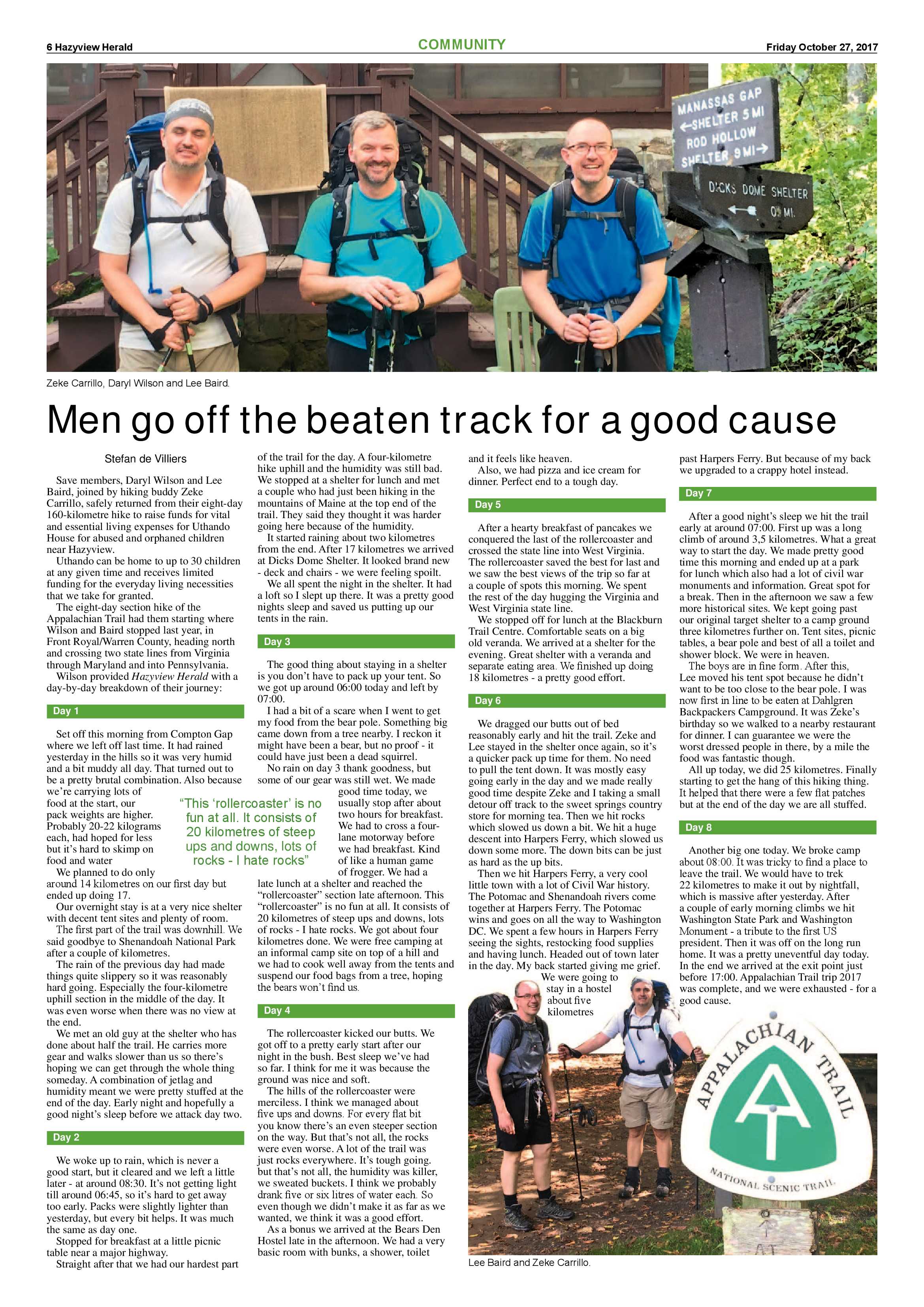 Hazyview Herald 27 October 2017 page 6