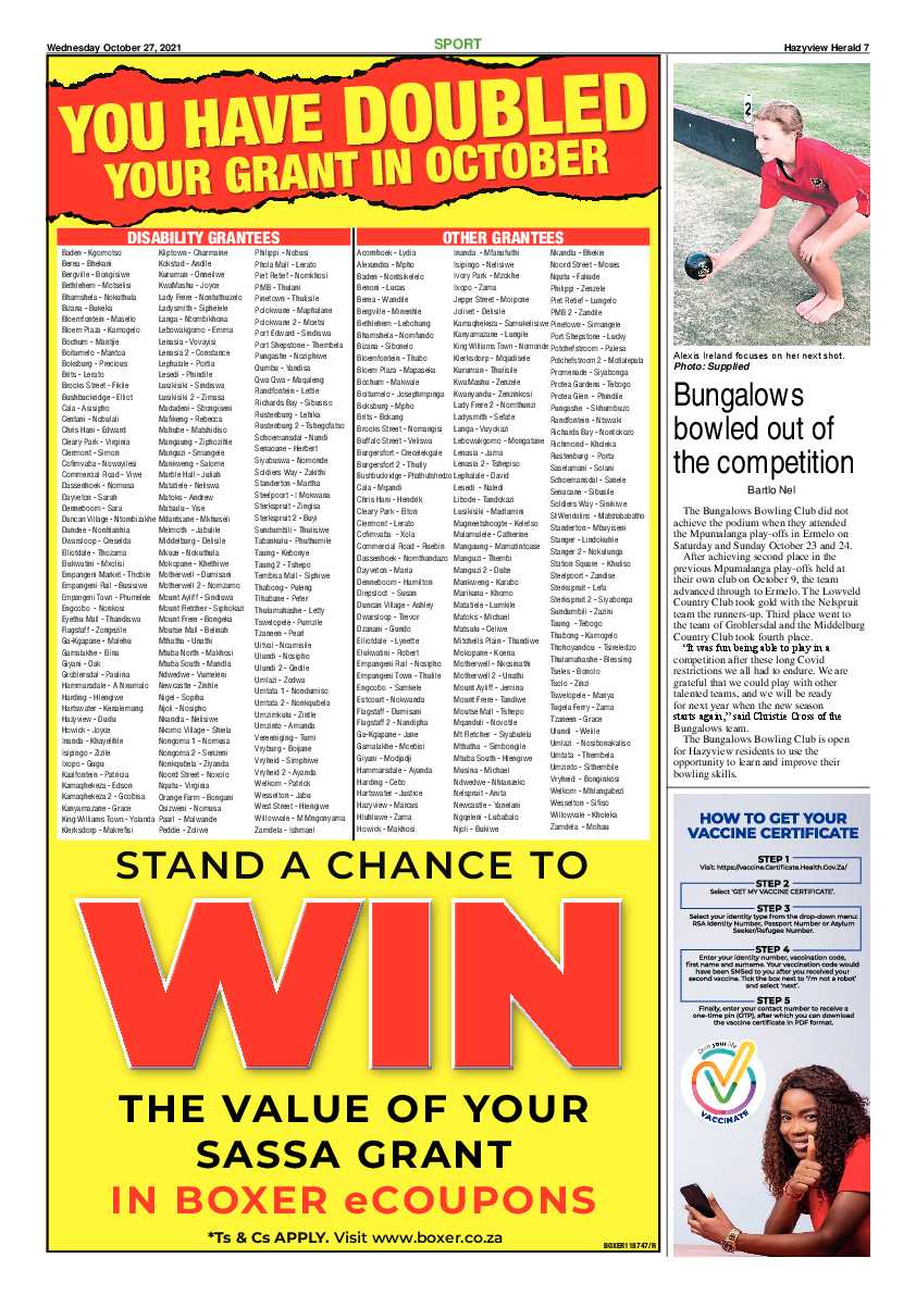 Hazyview Herald 27 October 2021 page 7
