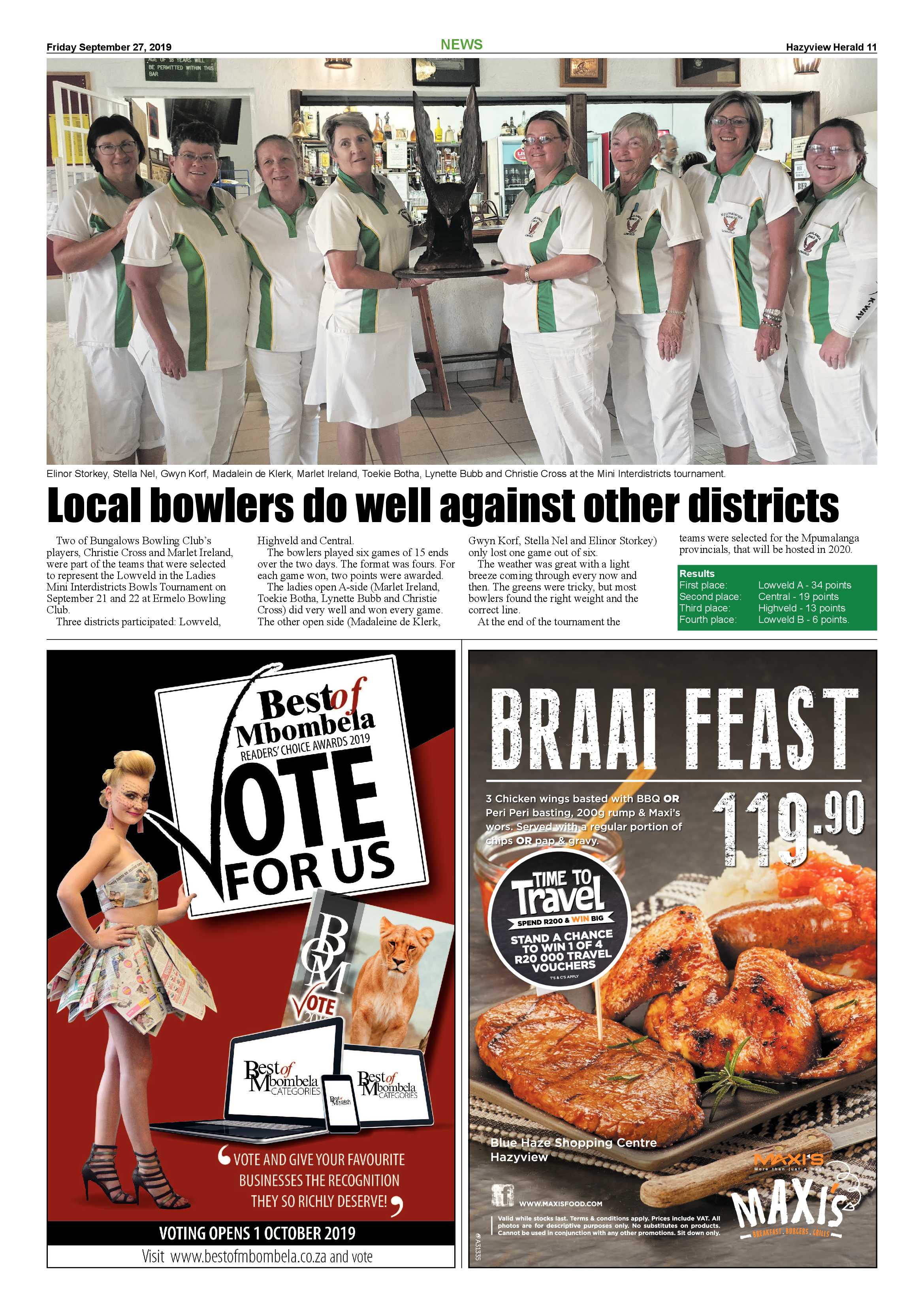 Hazyview Herald 27 September 2019 page 11