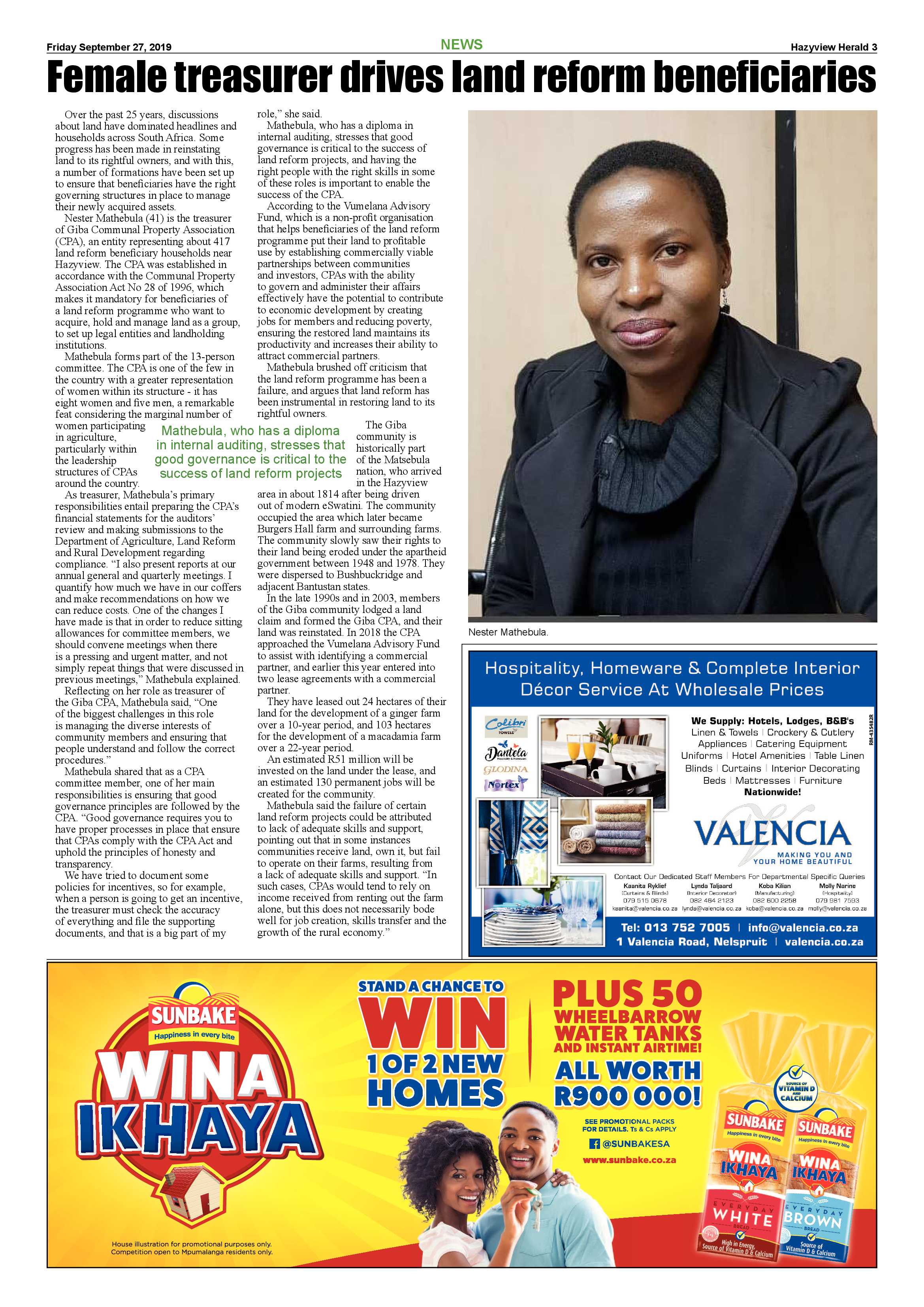 Hazyview Herald 27 September 2019 page 3