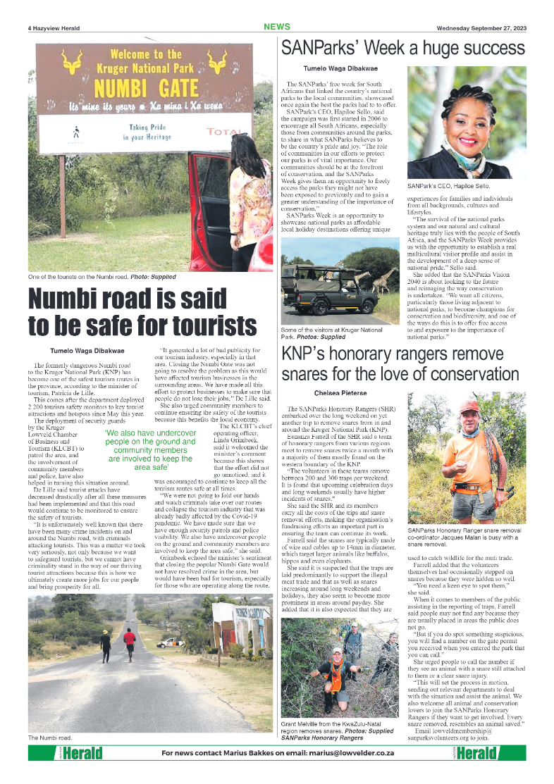 Hazyview Herald 27 September 2023 page 4