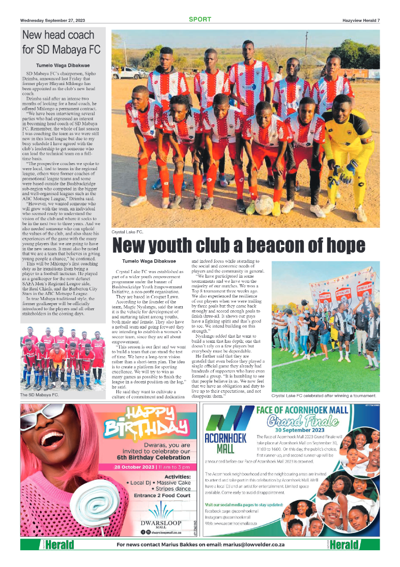 Hazyview Herald 27 September 2023 page 7