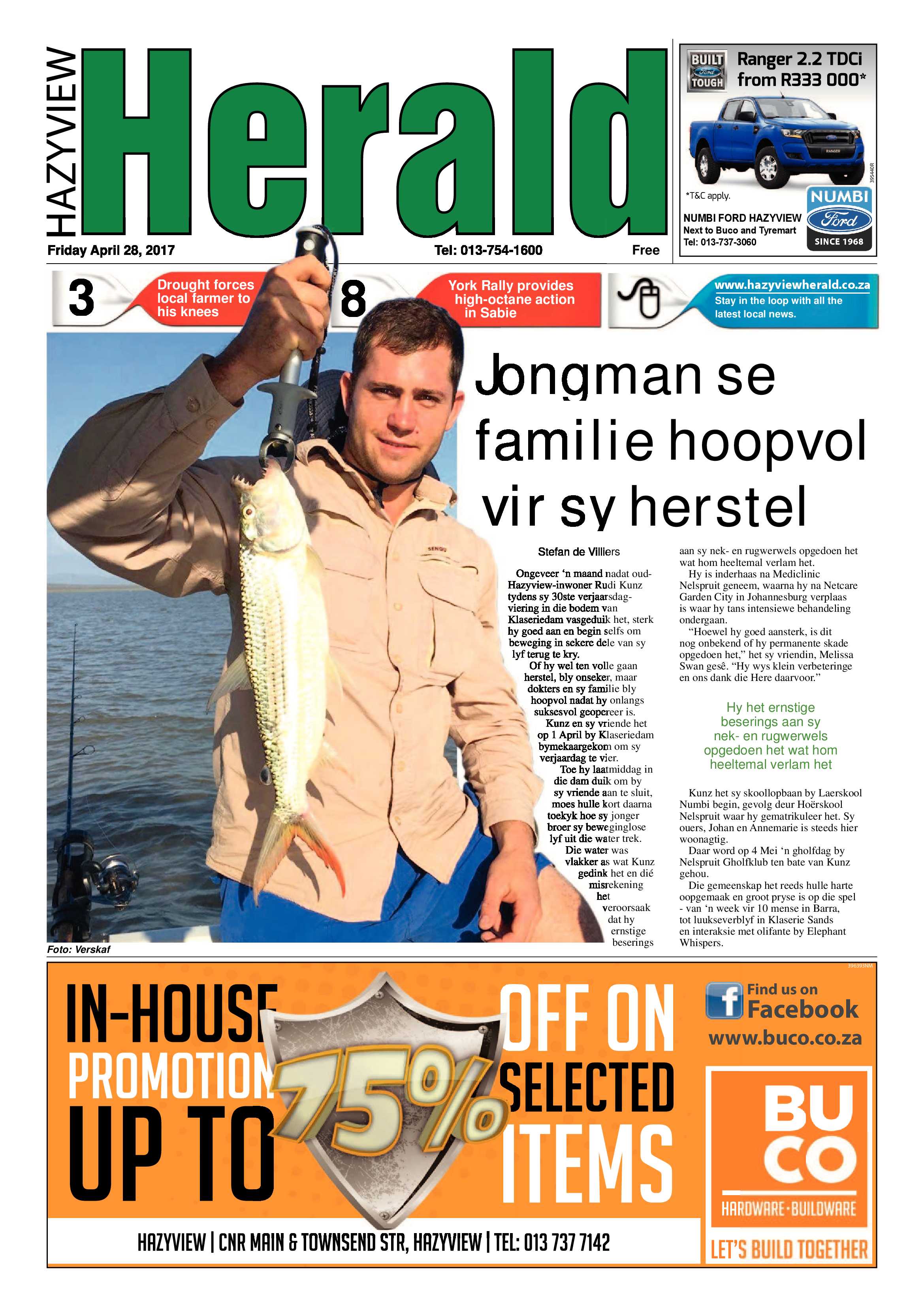 Hazyview Herald 28 April 2017 page 1