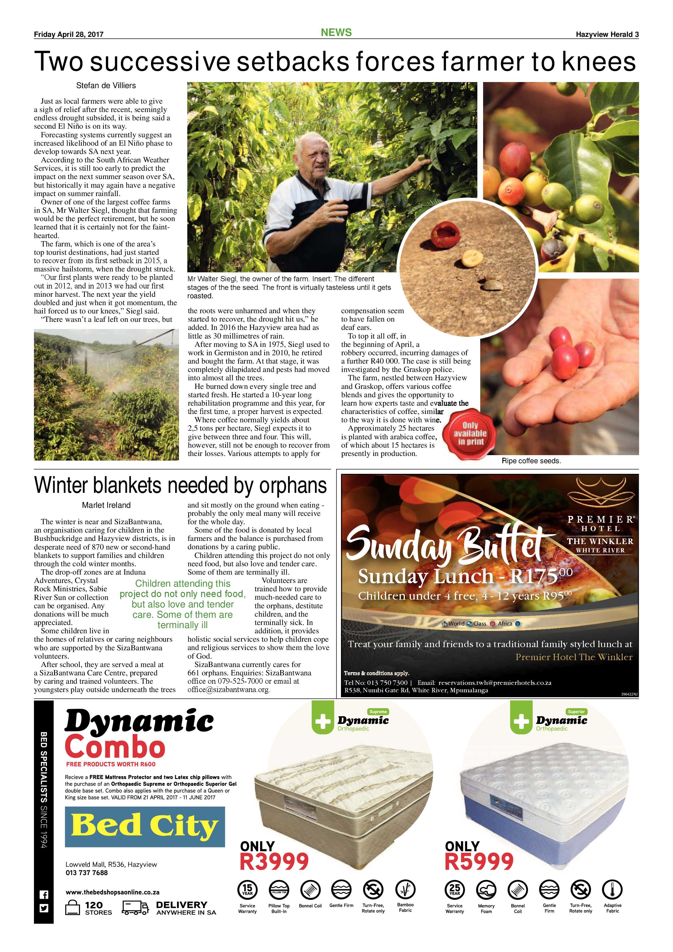 Hazyview Herald 28 April 2017 page 3