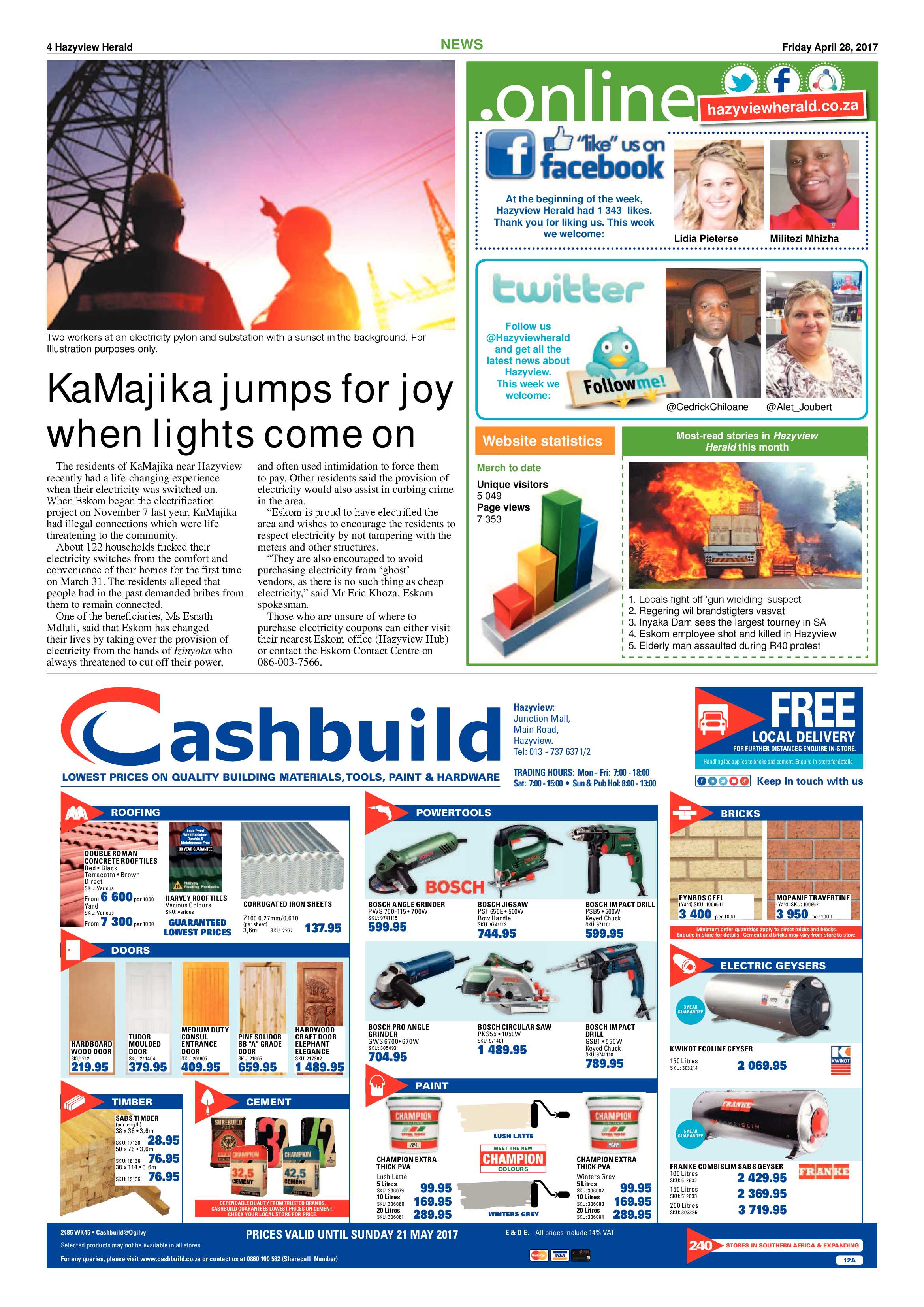 Hazyview Herald 28 April 2017 page 4