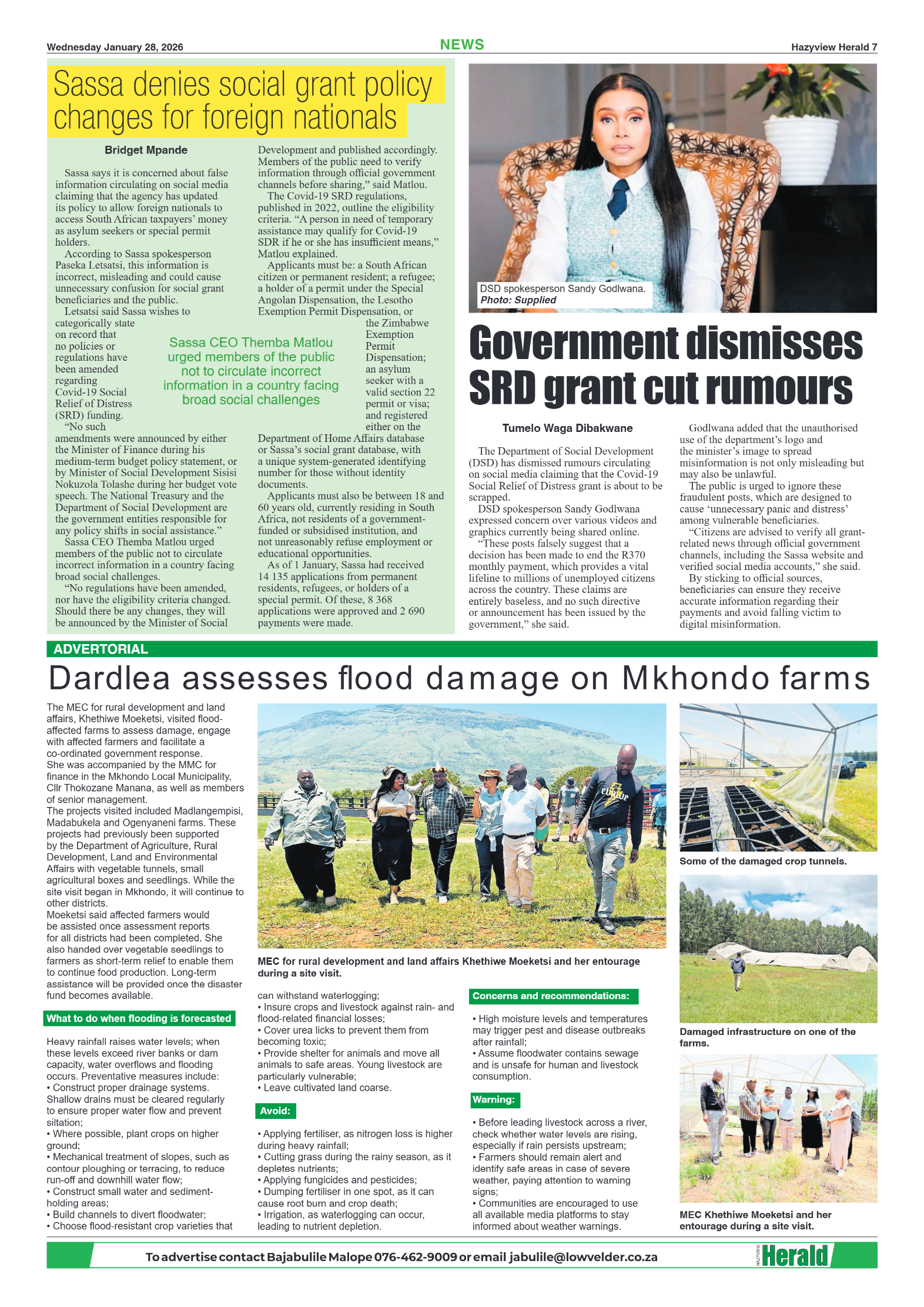 Hazyview Herald 28 January 206 page 7