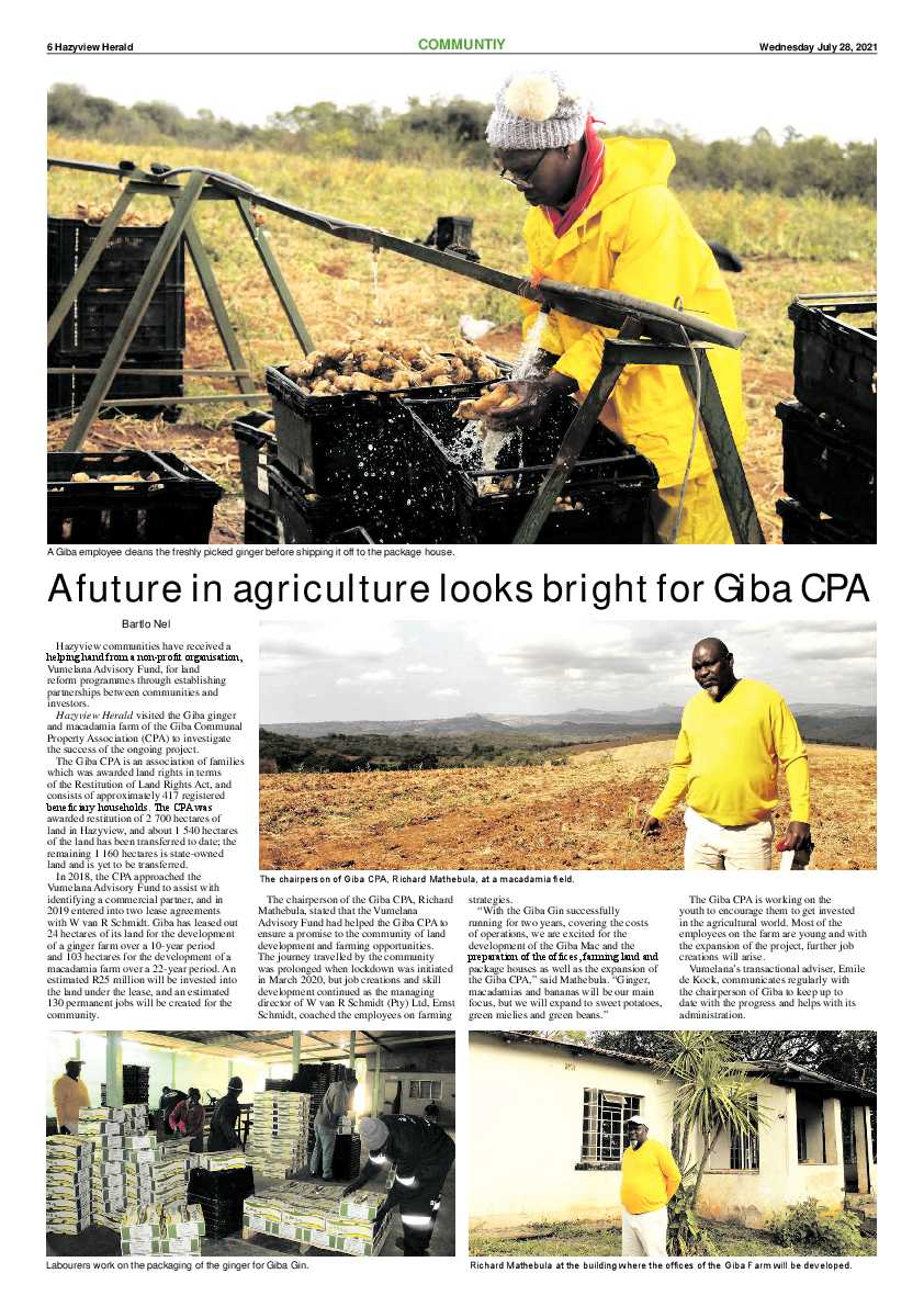 Hazyview Herald 28 July 2021 page 6