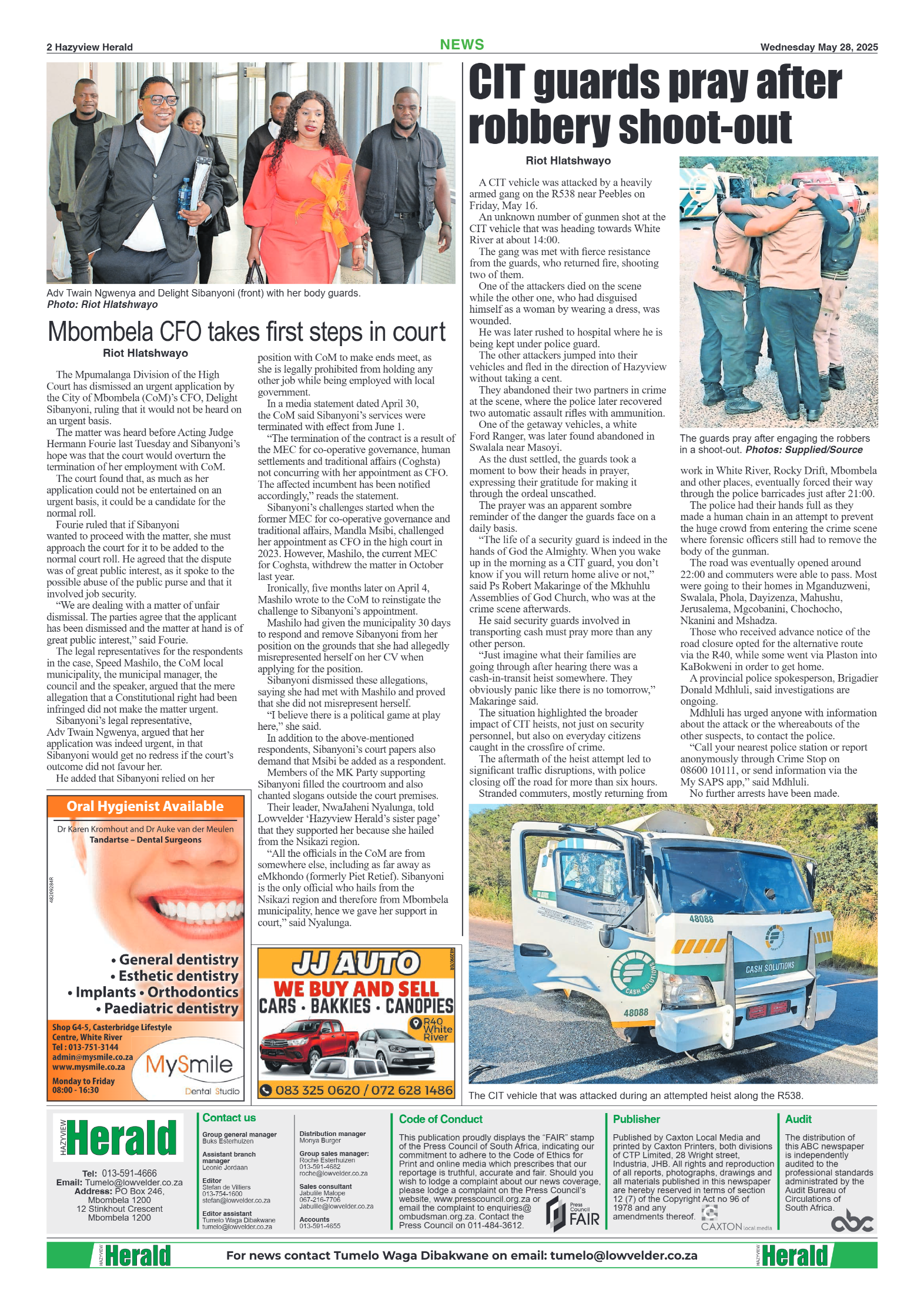 Hazyview Herald 28 May 2025 page 2
