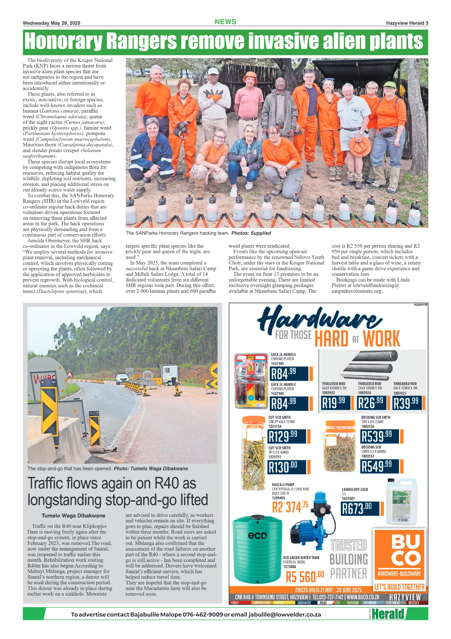 Hazyview Herald 28 May 2025 page 3