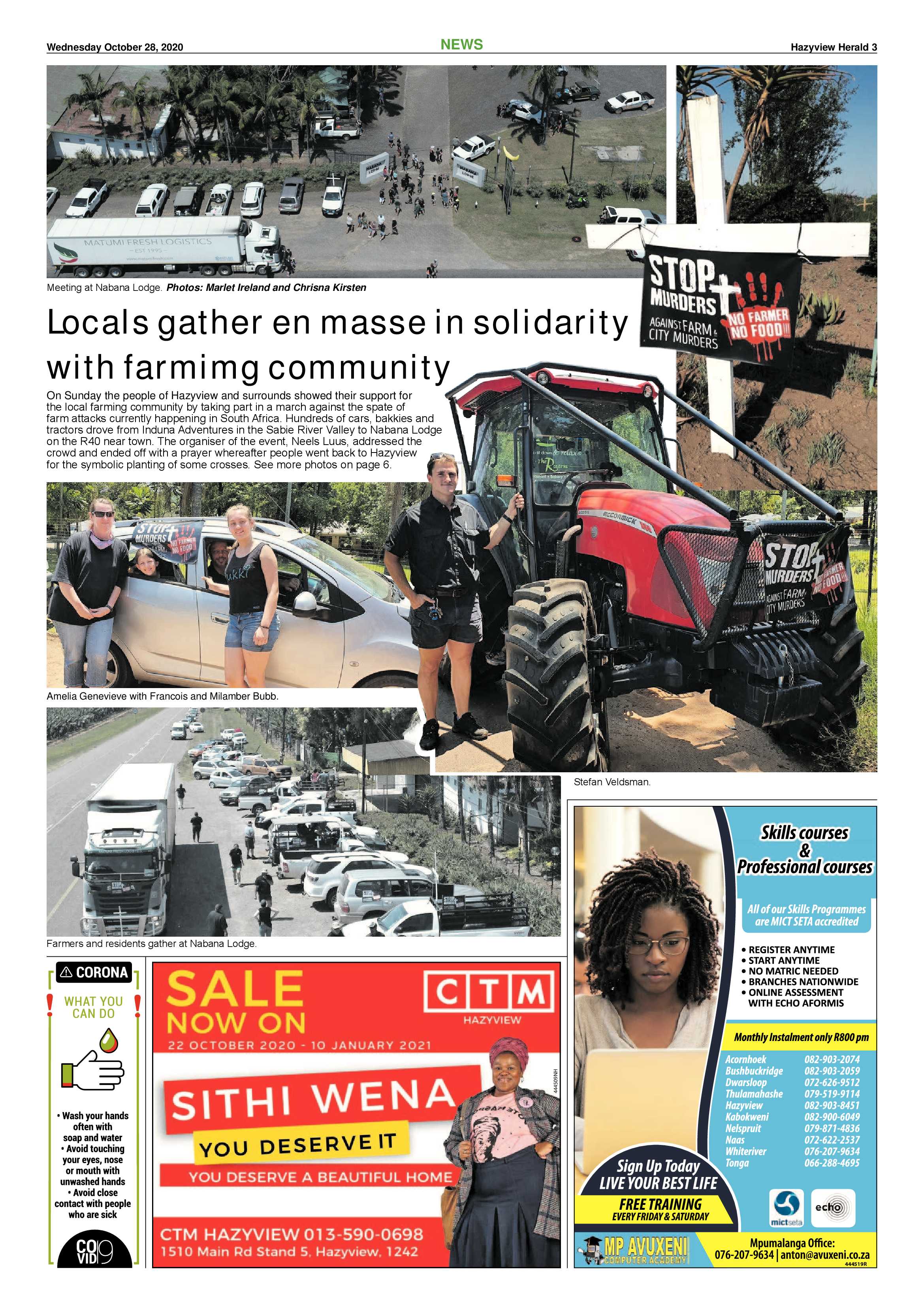 Hazyview Herald 28 October 2020 page 3