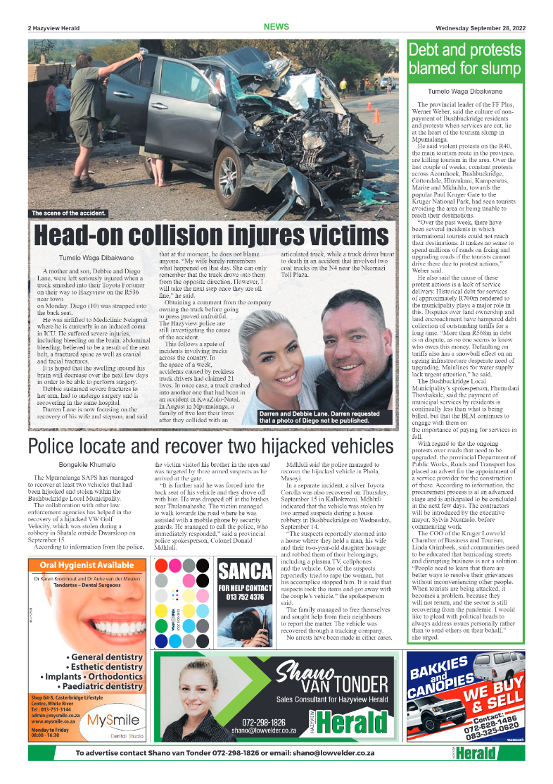 Hazyview herald 28 September 2022 page 2