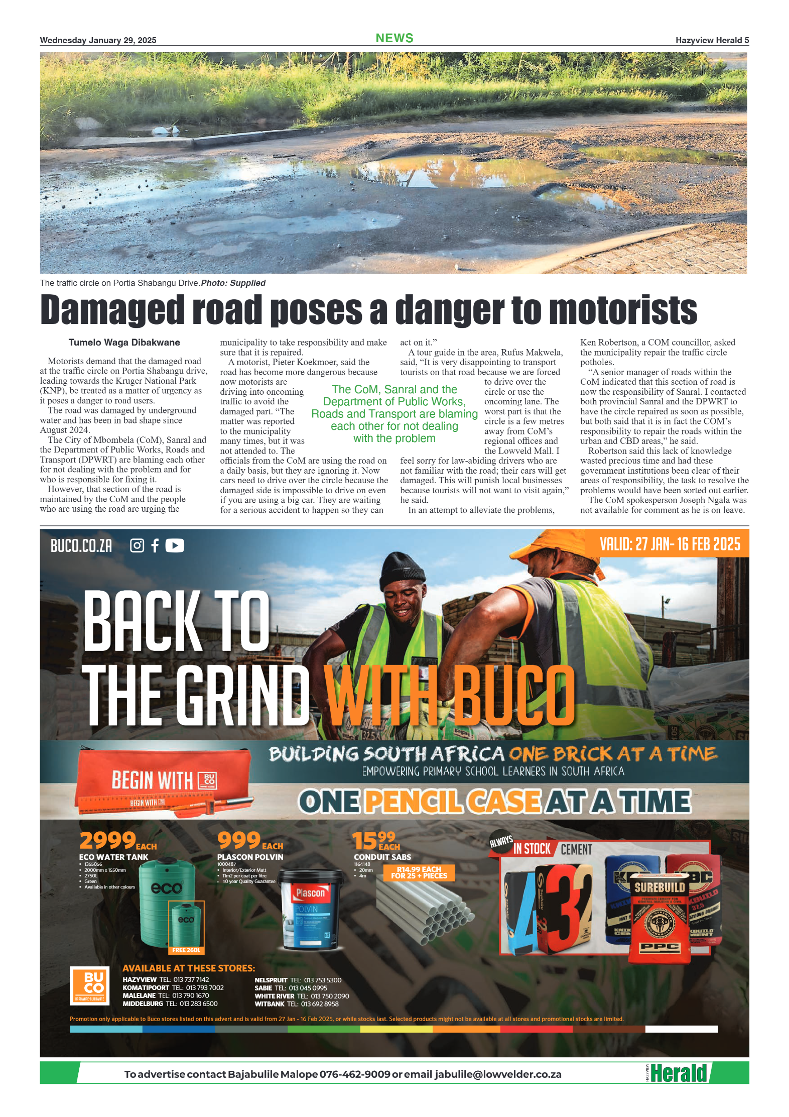 Hazyview Herald 29 January 2025 page 5