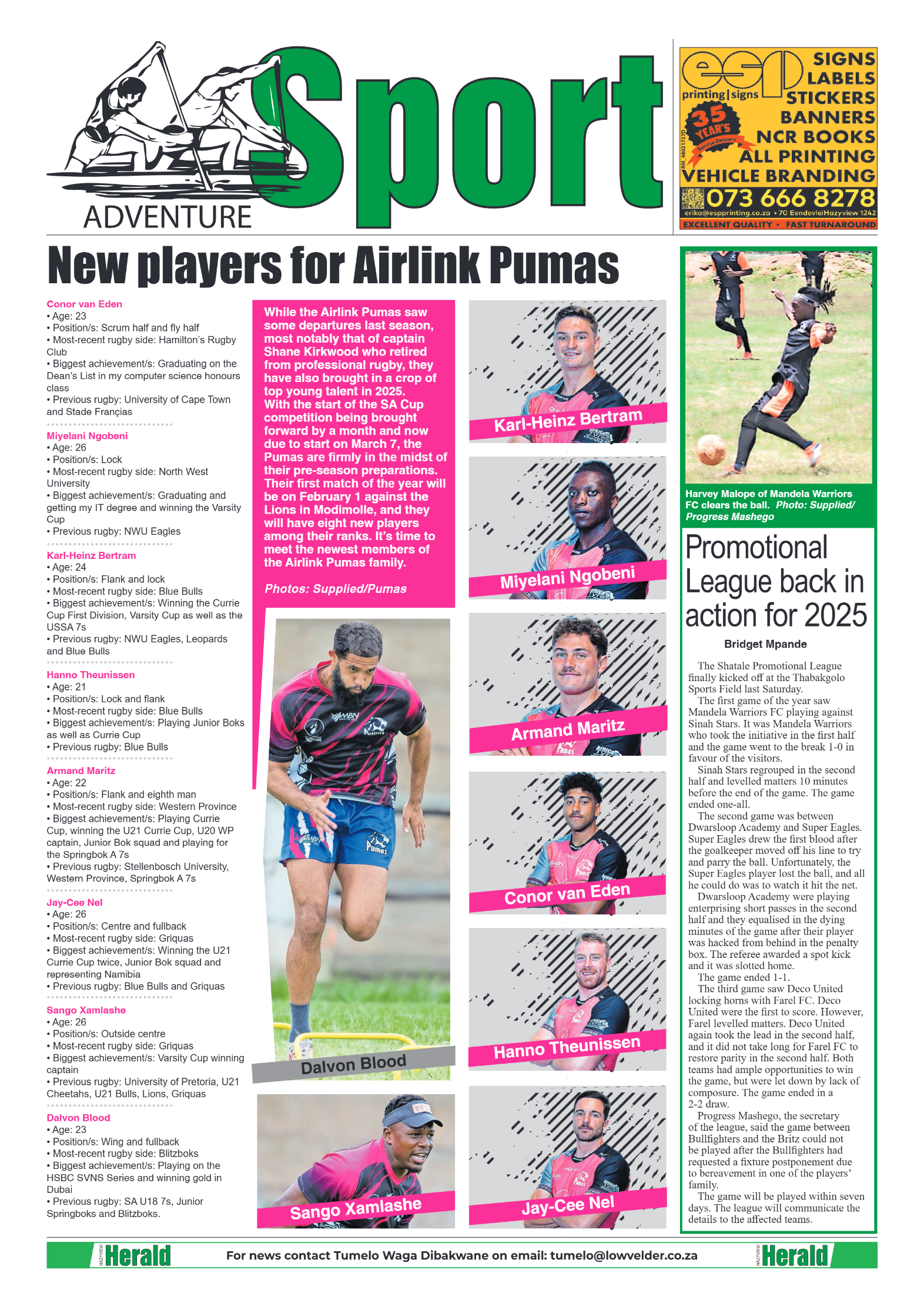 Hazyview Herald 29 January 2025 page 8