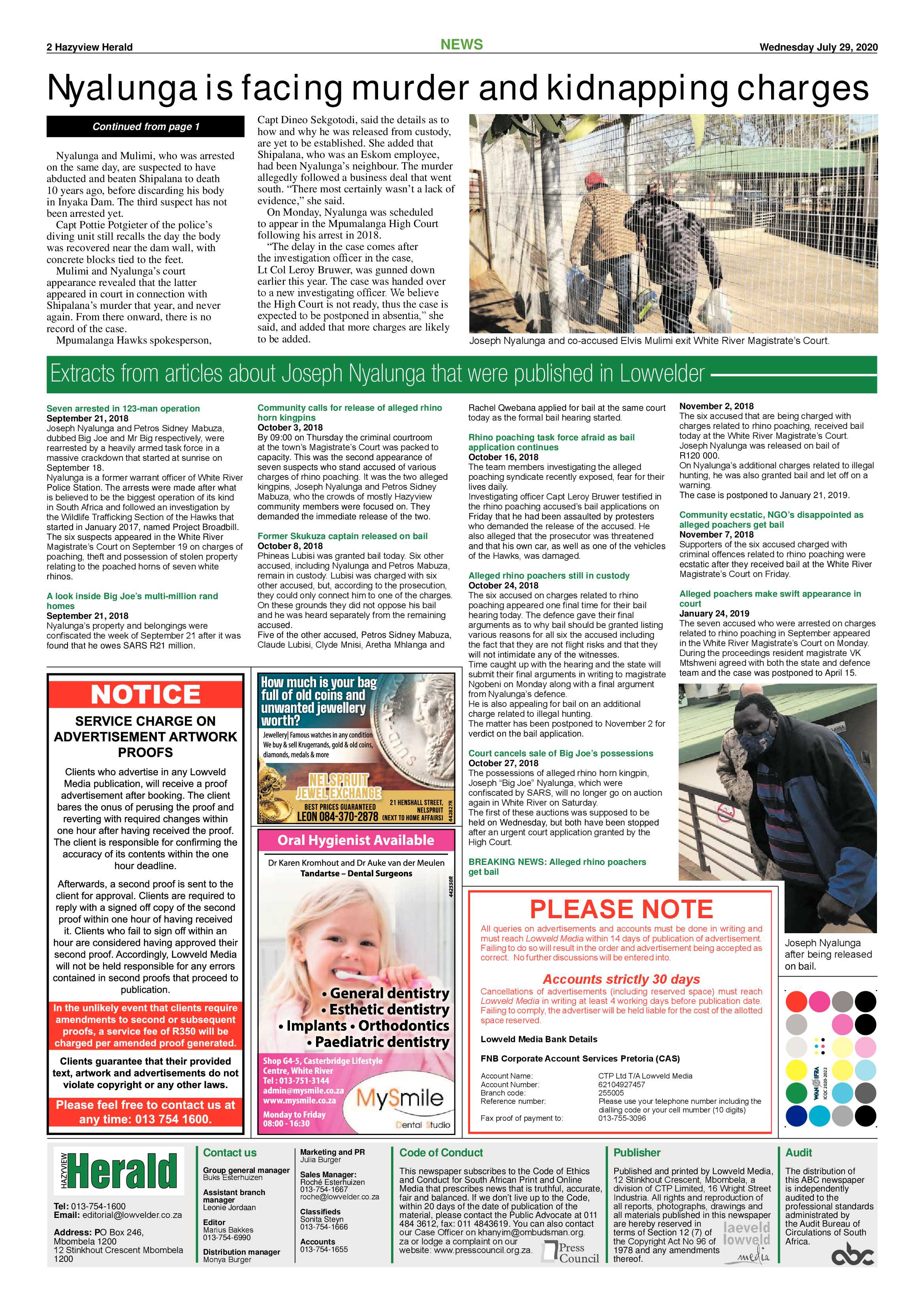 Hazyview Herald 29 July 2020 page 2