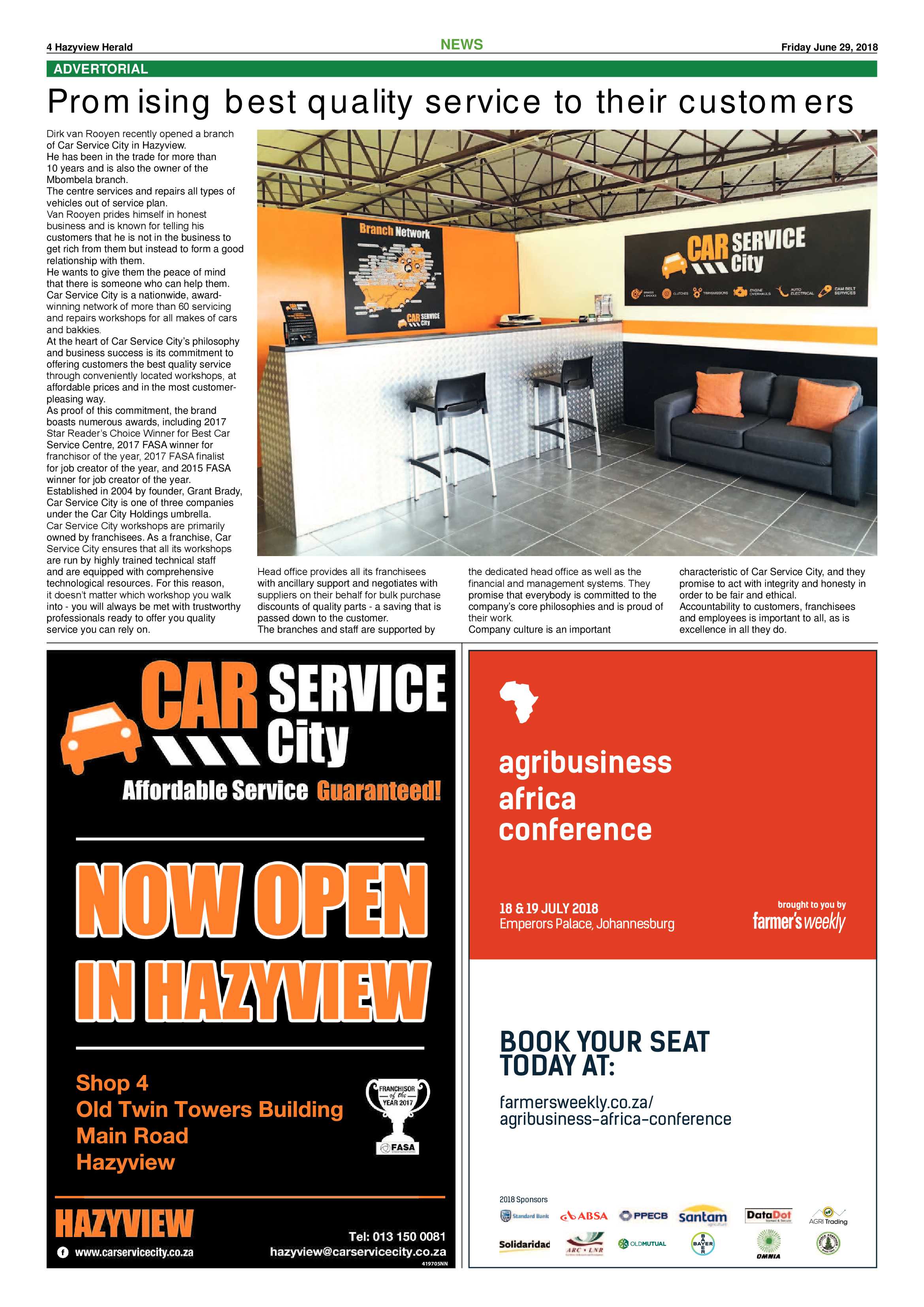 Hazyview Herald 29 June 2018 page 4
