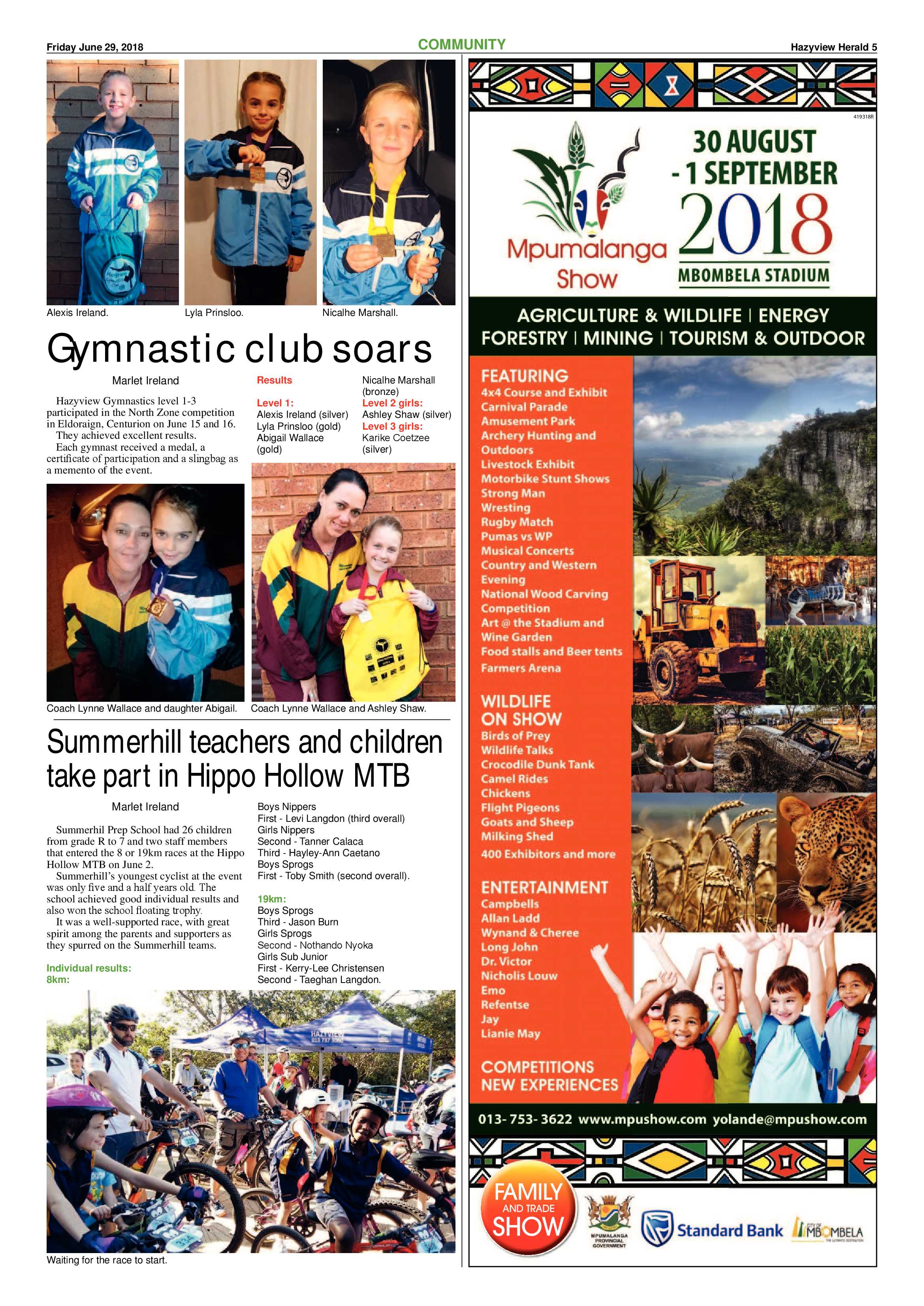 Hazyview Herald 29 June 2018 page 5