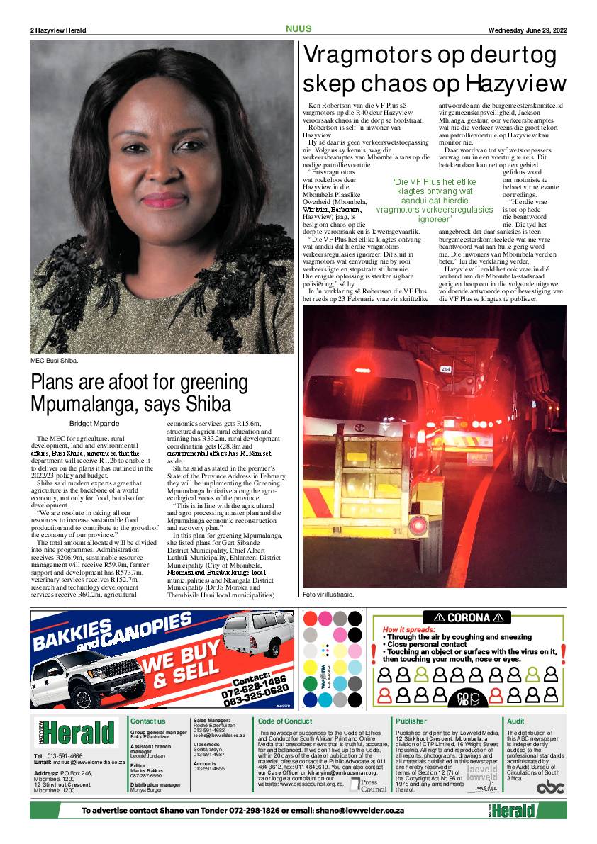 Hazyview Herald 29 June 2022 page 2