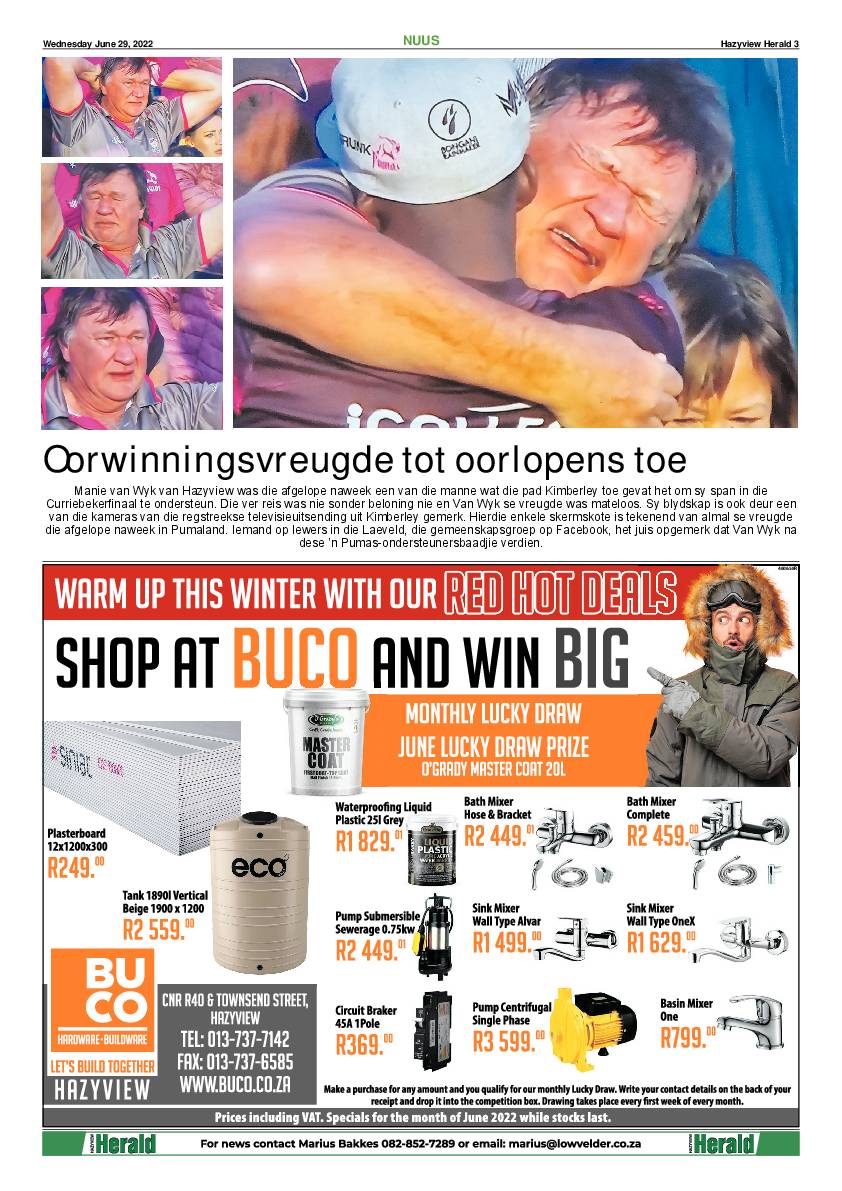Hazyview Herald 29 June 2022 page 3
