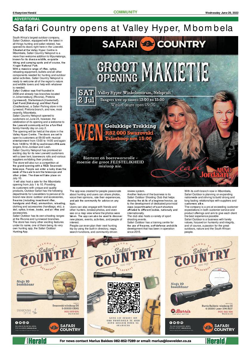 Hazyview Herald 29 June 2022 page 6