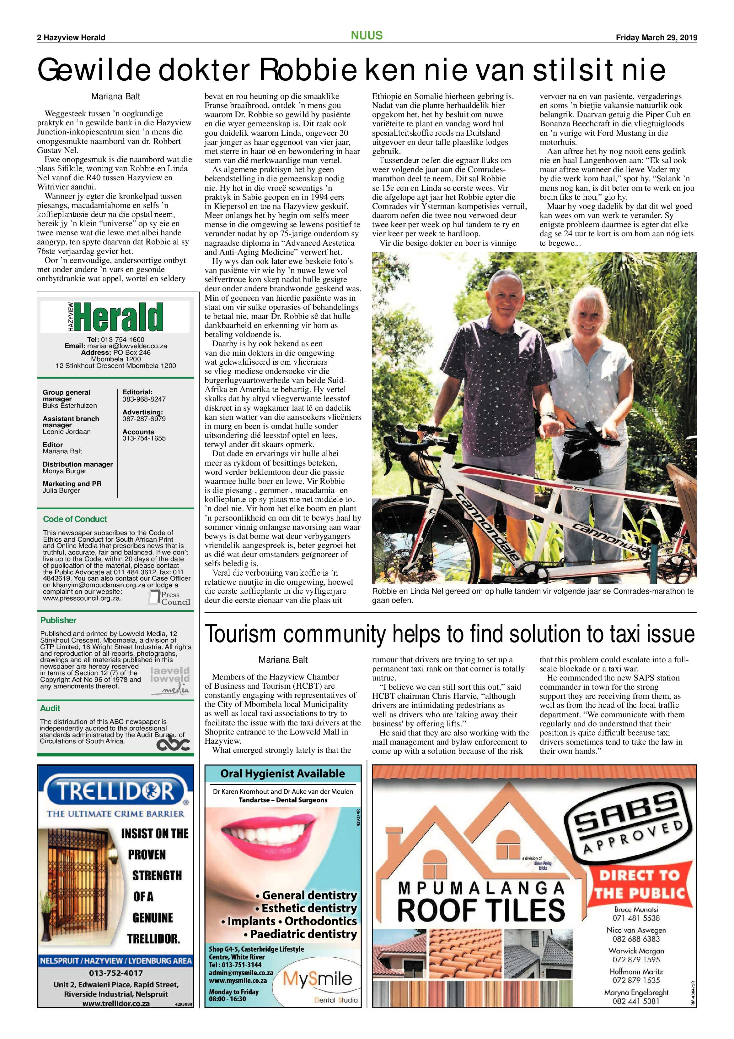 Hazyview Herald 29 March 2019 page 2