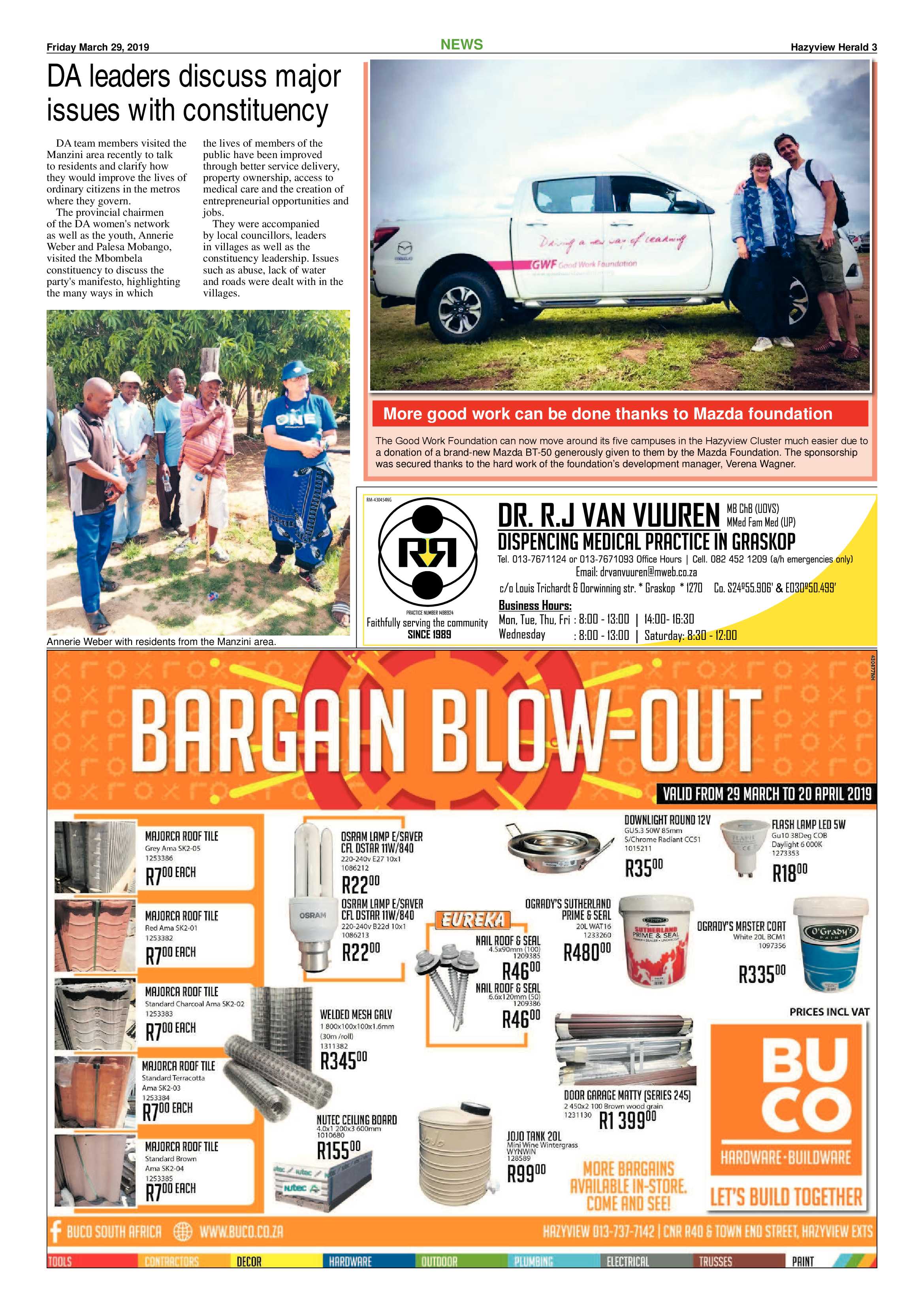 Hazyview Herald 29 March 2019 page 3