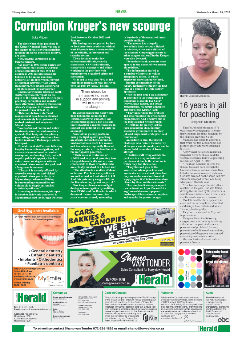 Hazyview Herald 29 March 2023 page 2