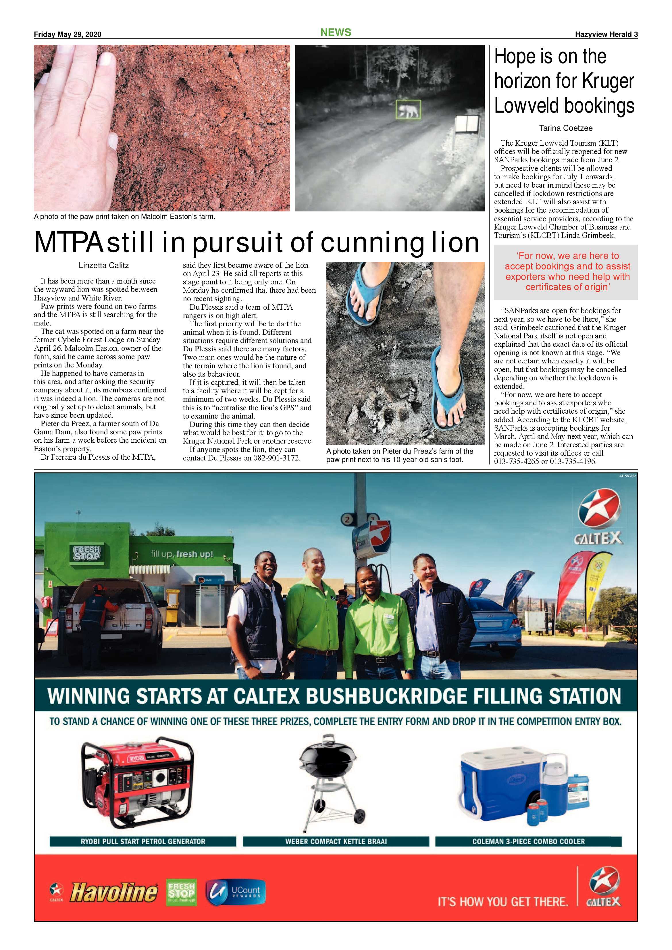 Hazyview Herald 29 May 2020 page 3