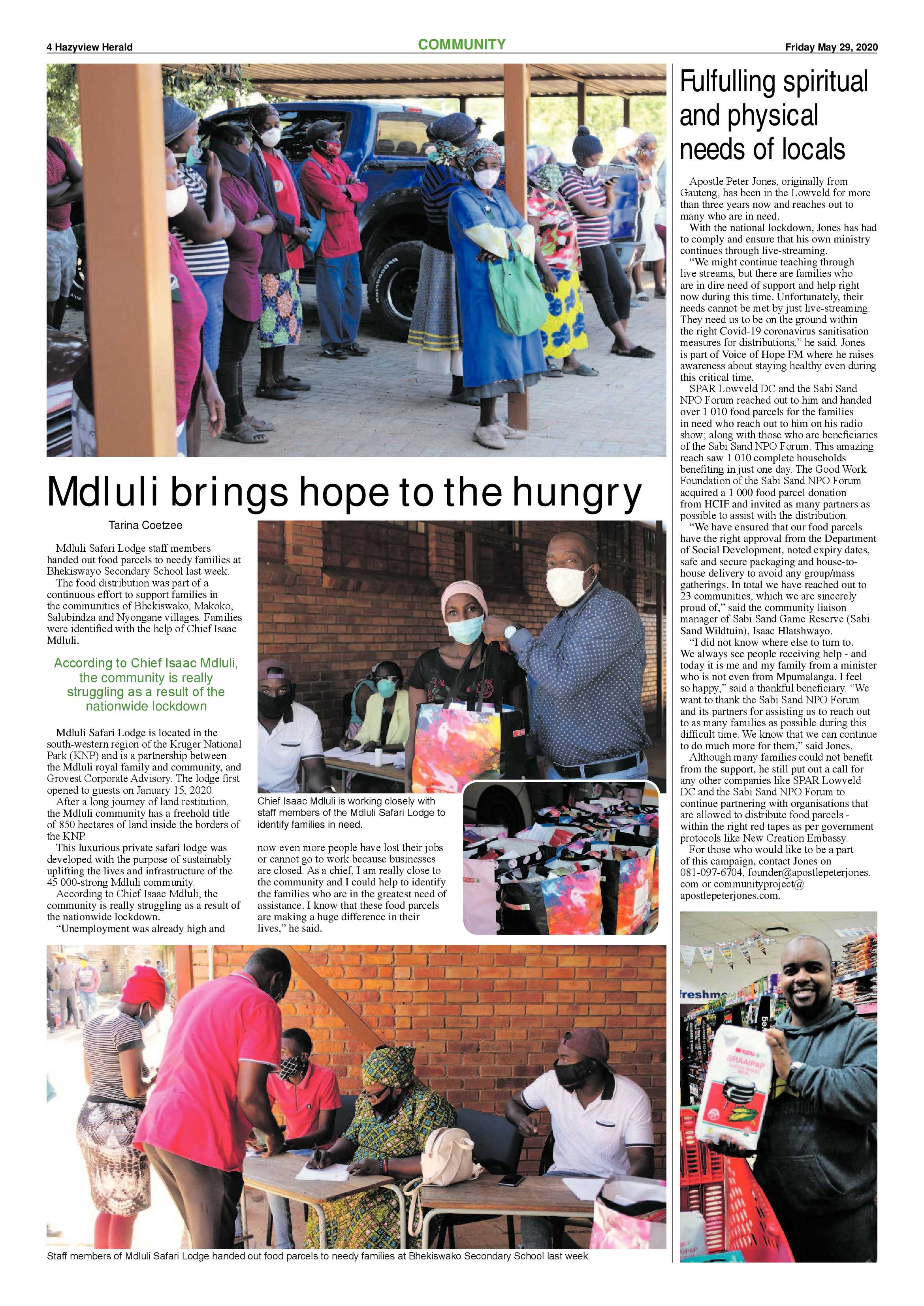Hazyview Herald 29 May 2020 page 4