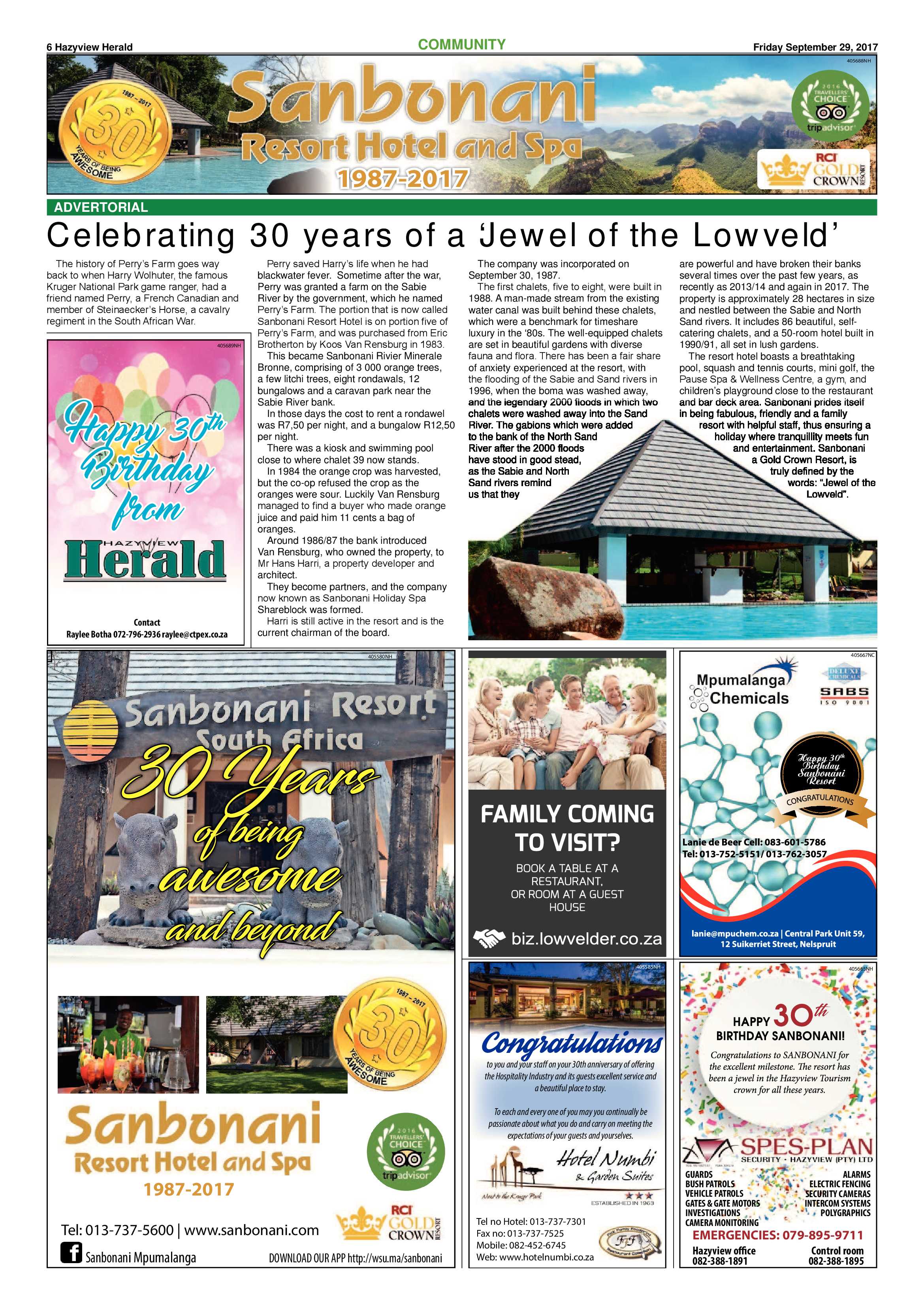 Hazyview Herald 29 September 2017 page 6