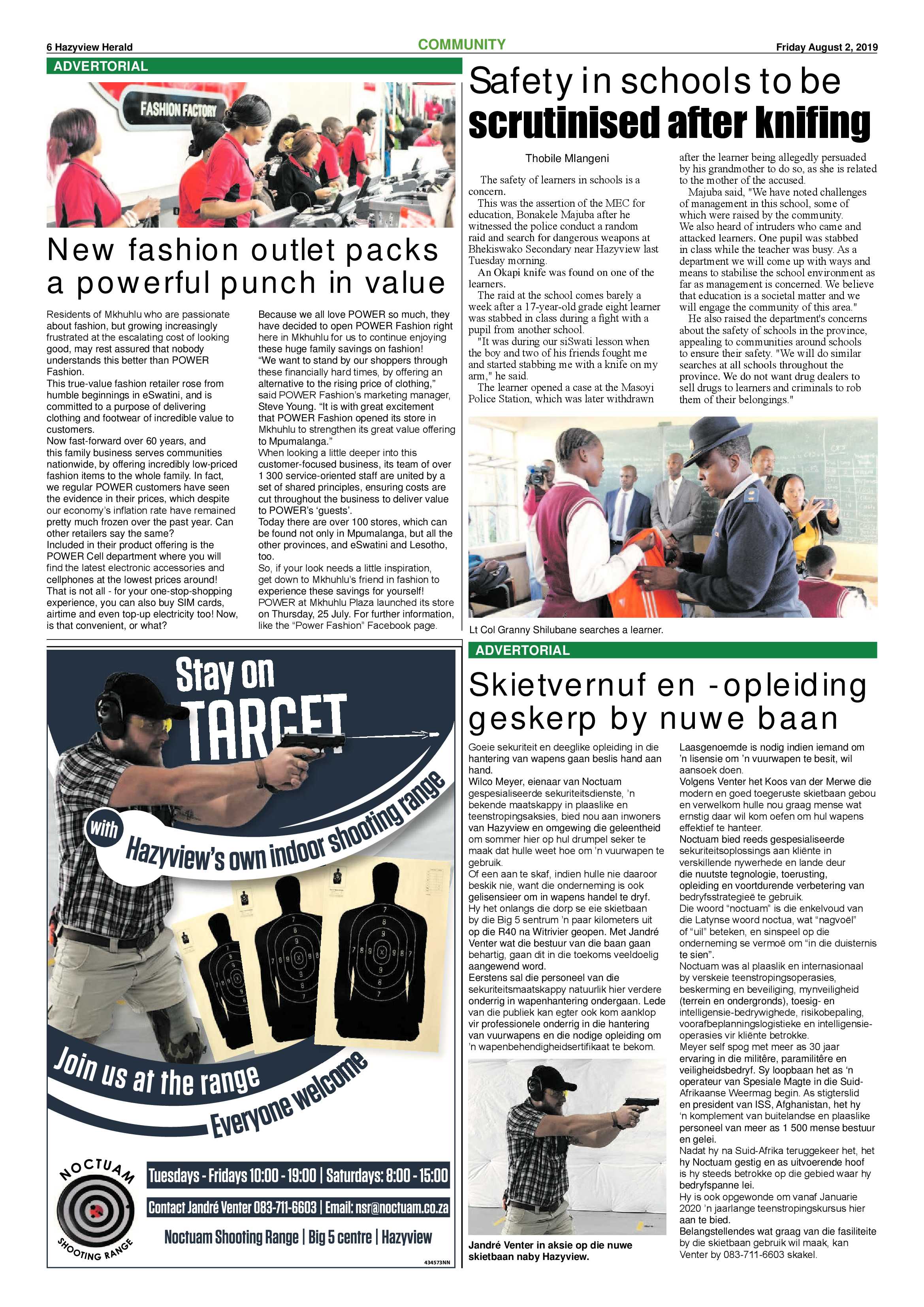 Hazyview Herald 2 August 2019 page 6