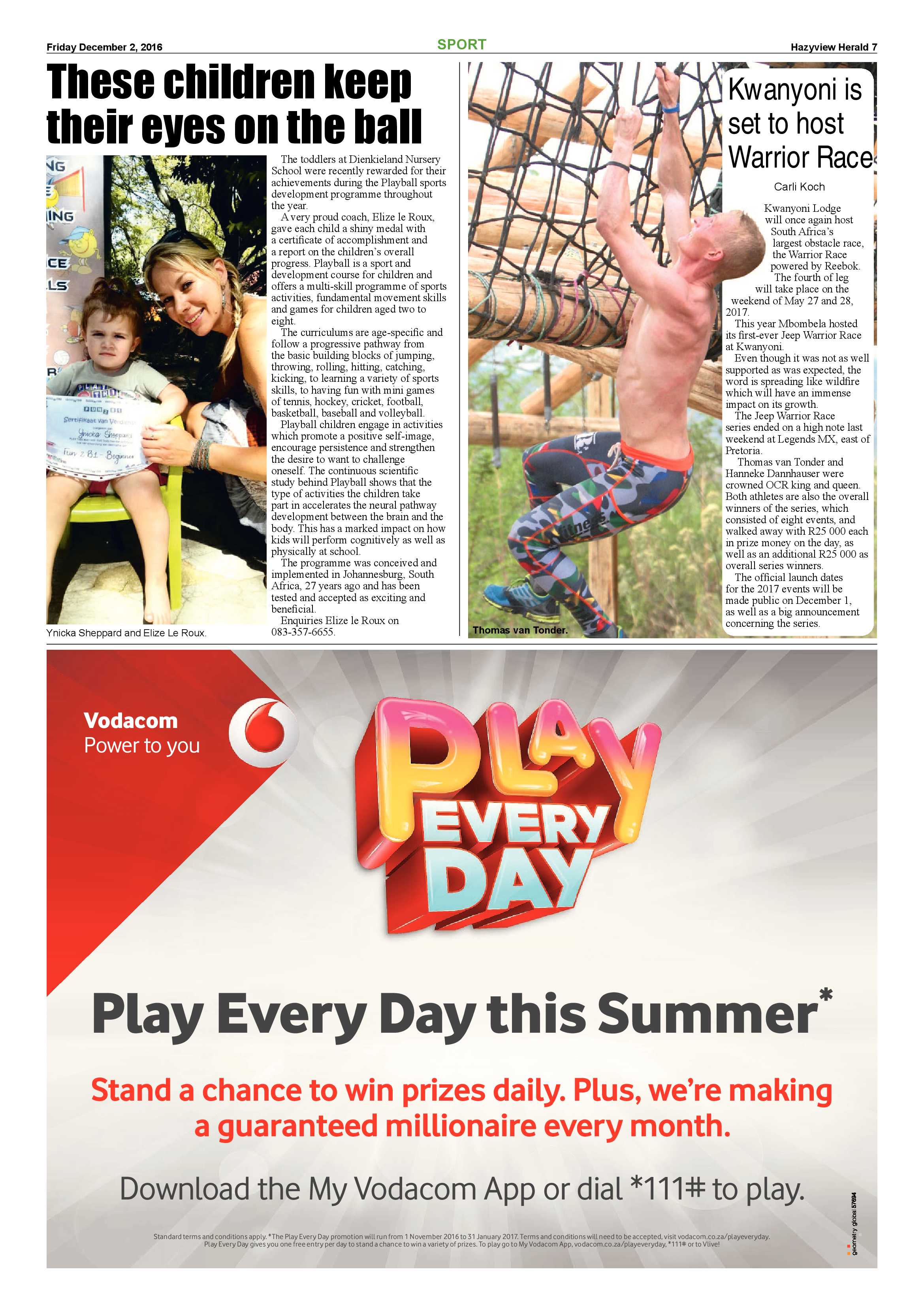 Hazyview Herald 2 Dec 2016 page 7