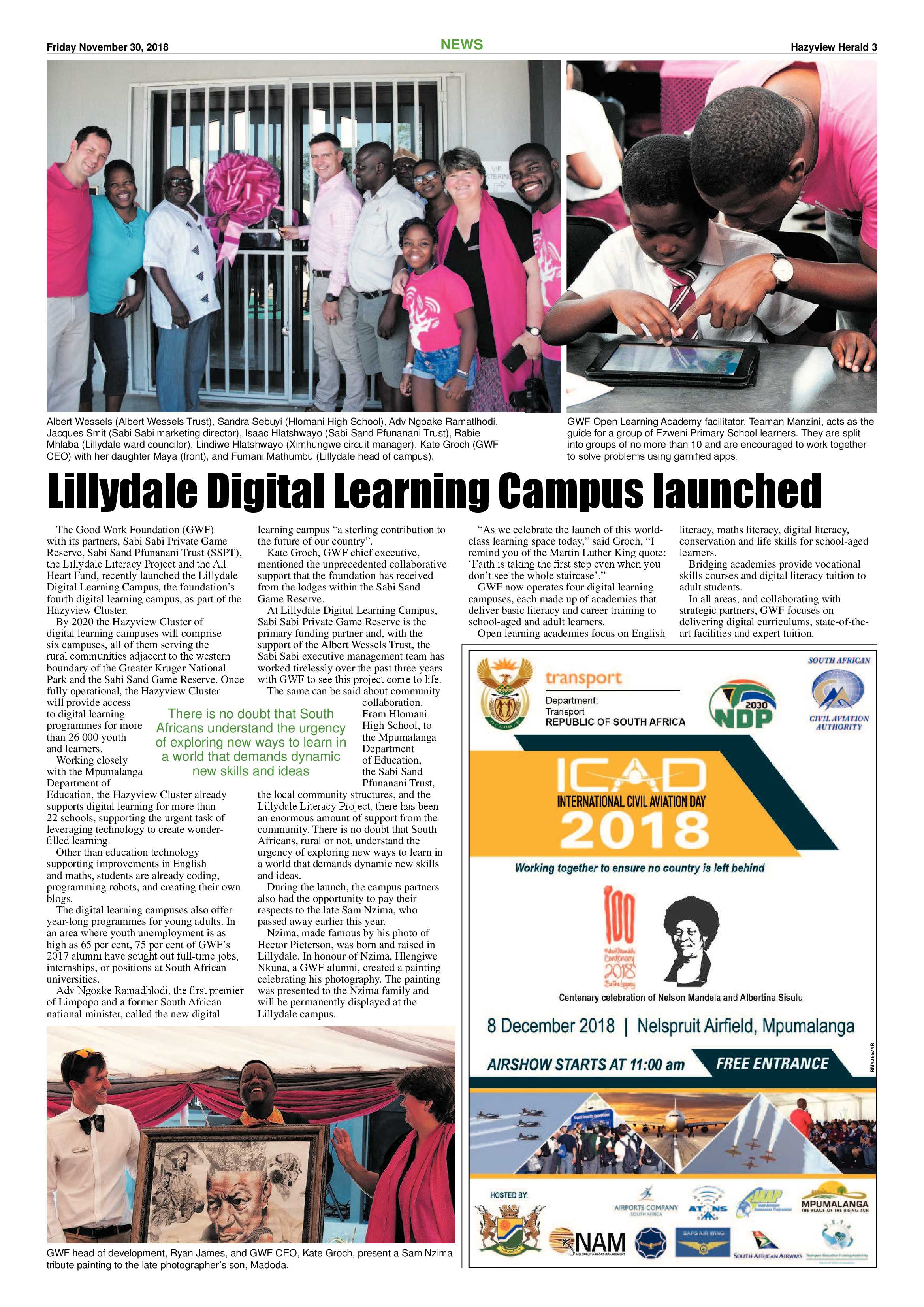 Hazyview Herald 30 November 2018 page 3