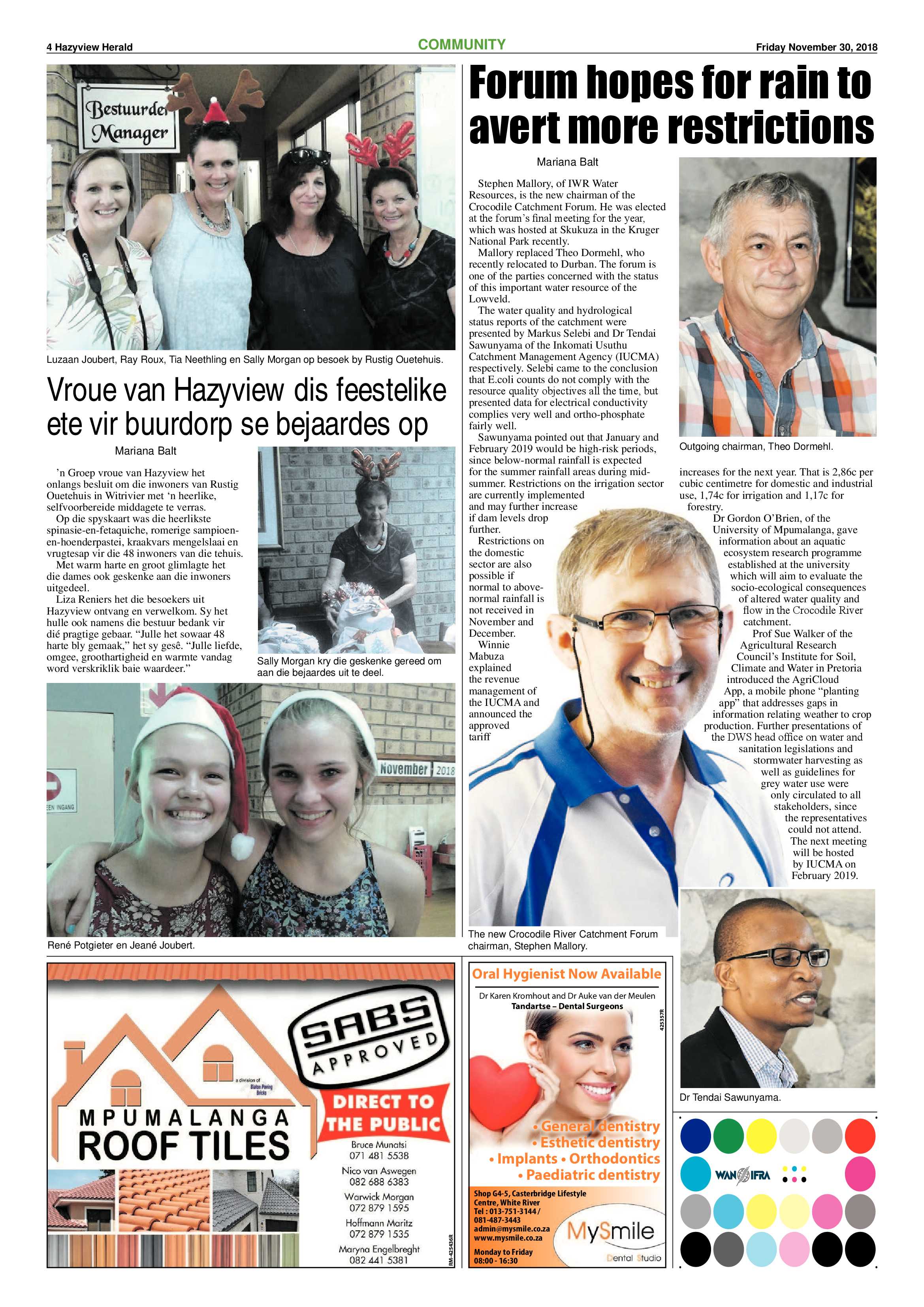Hazyview Herald 30 November 2018 page 4