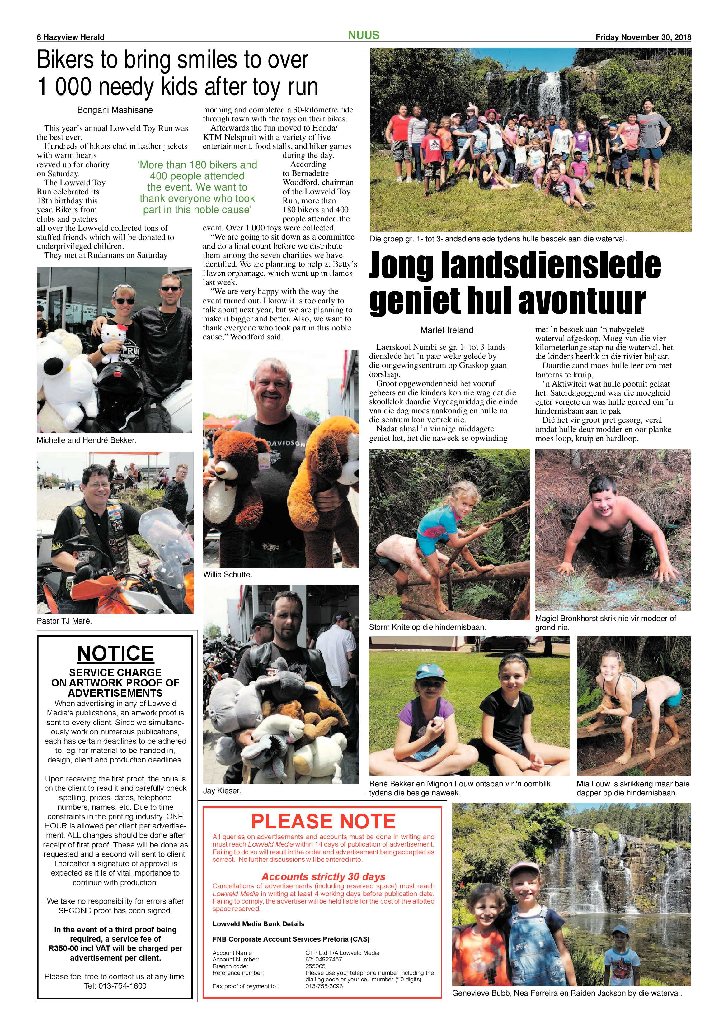 Hazyview Herald 30 November 2018 page 6