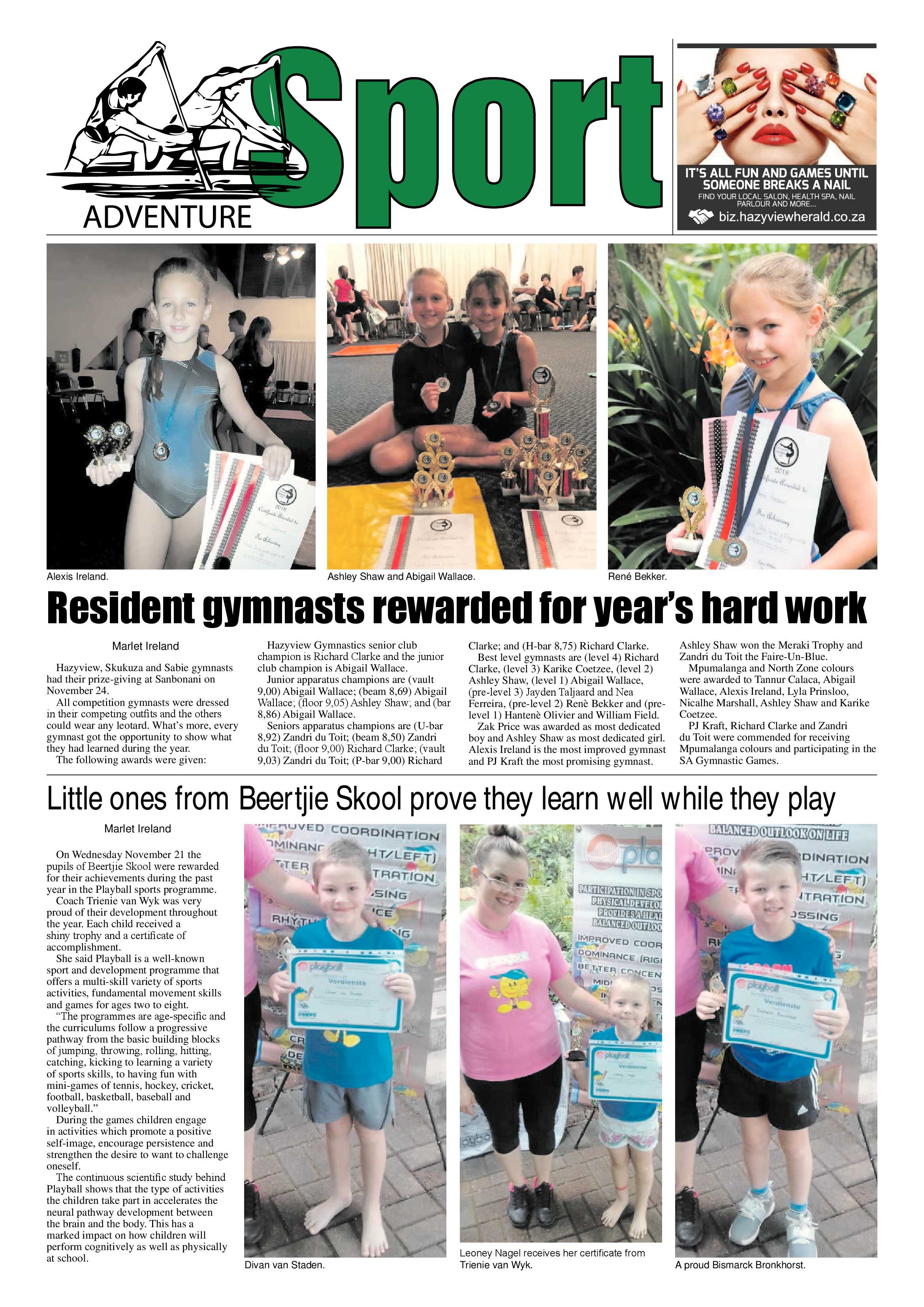Hazyview Herald 30 November 2018 page 8