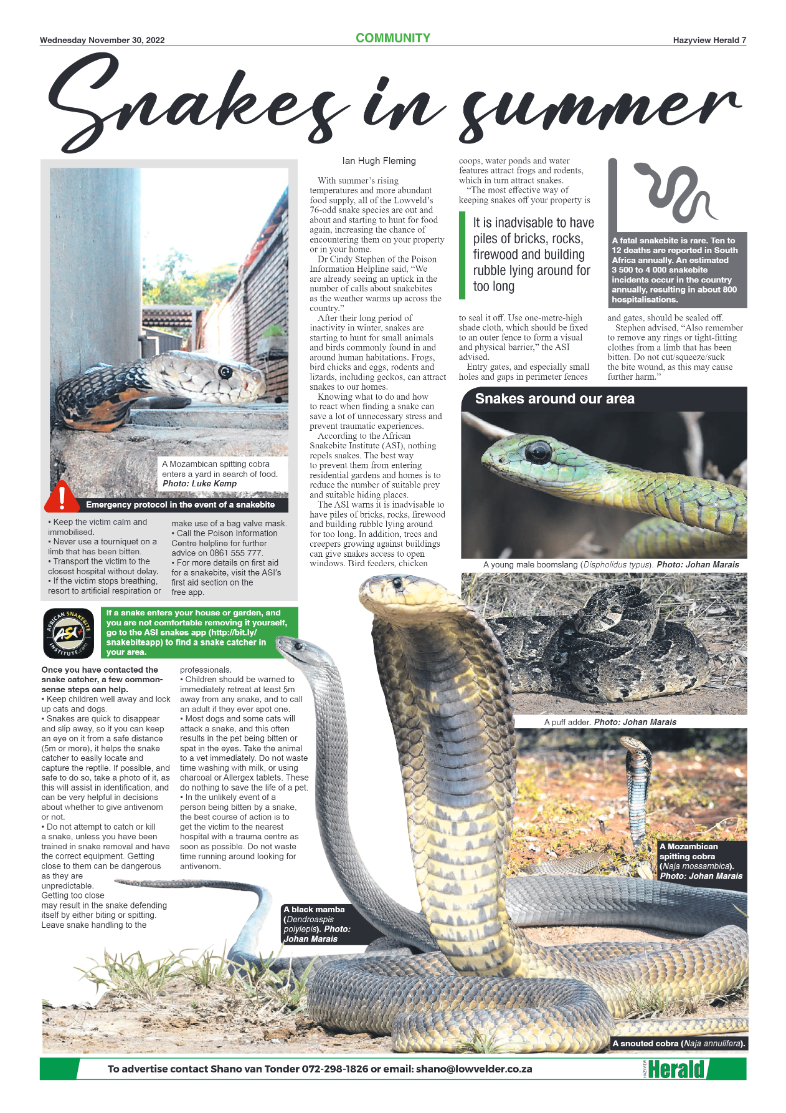 Hazyview Herald 30 November 2022 page 7