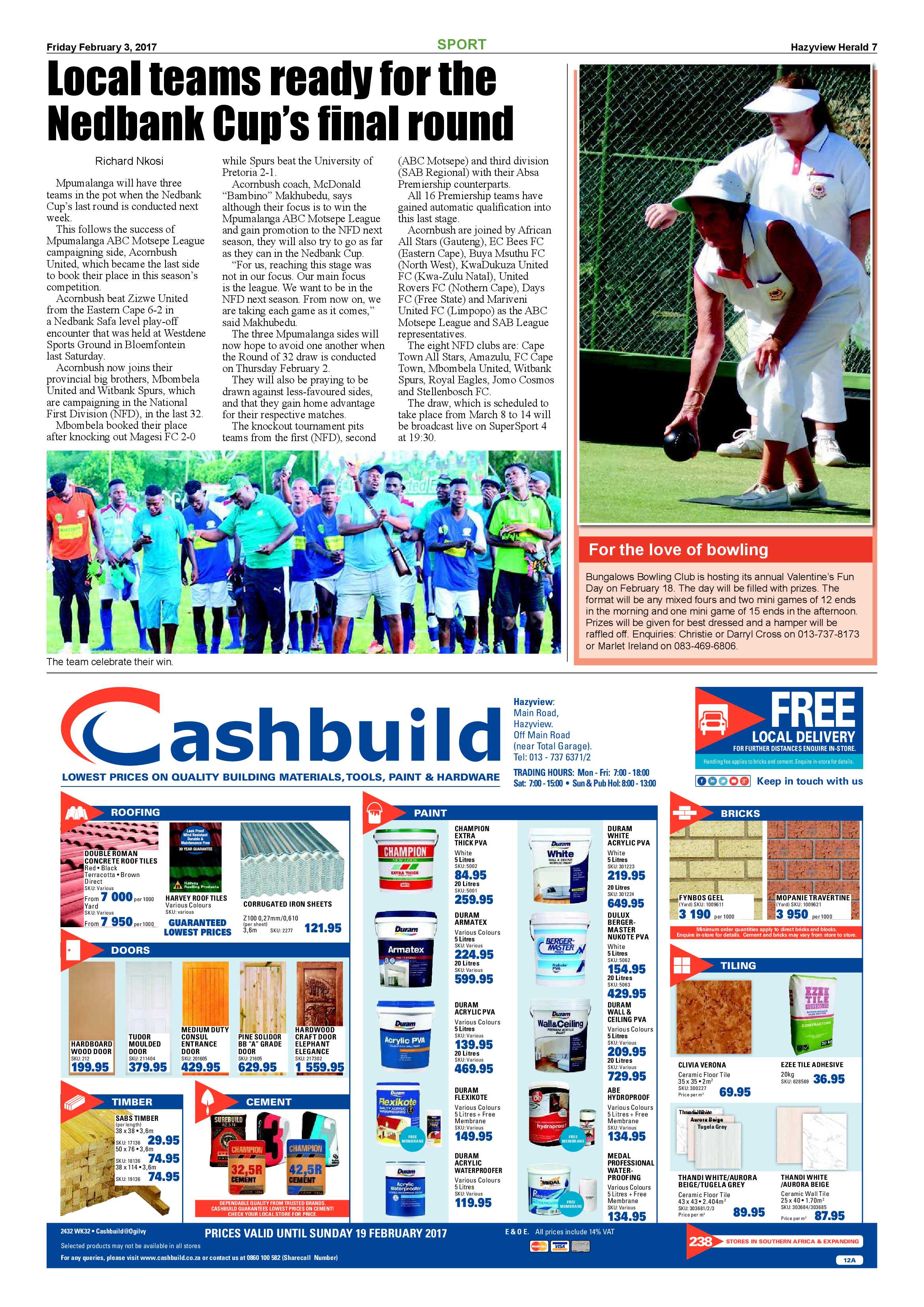 Hazyview Herald 3 February 2017 page 7