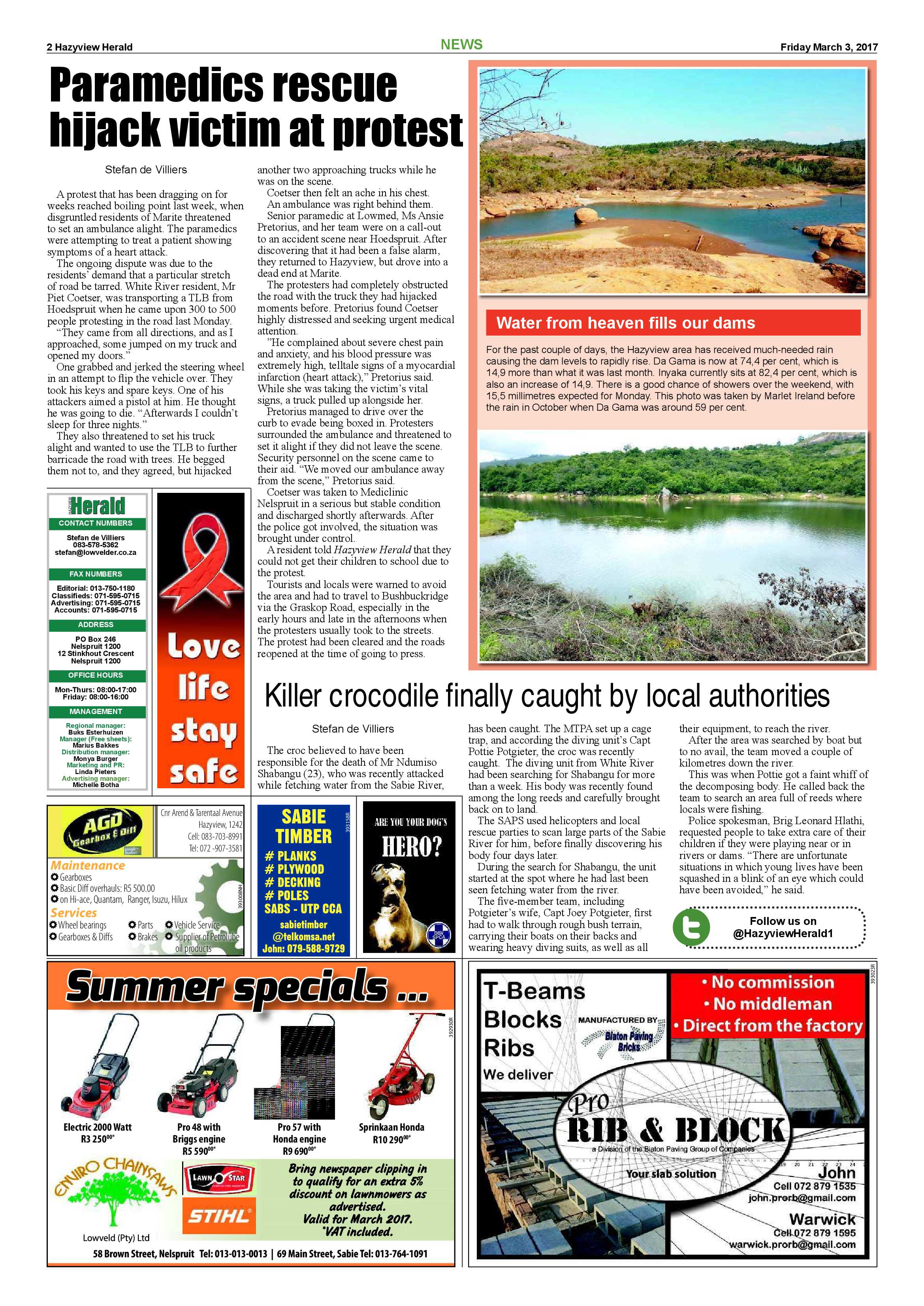 Hazyview Herald 3 March 2017 page 2